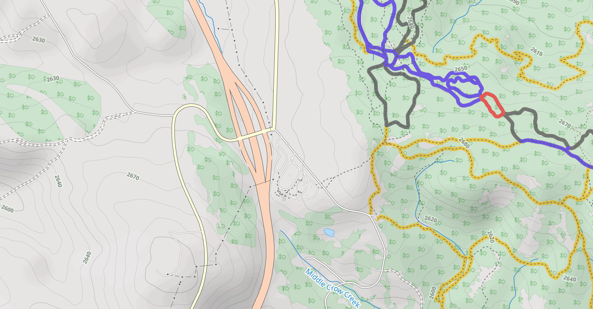 Summit Trail and Crow Creek Loop