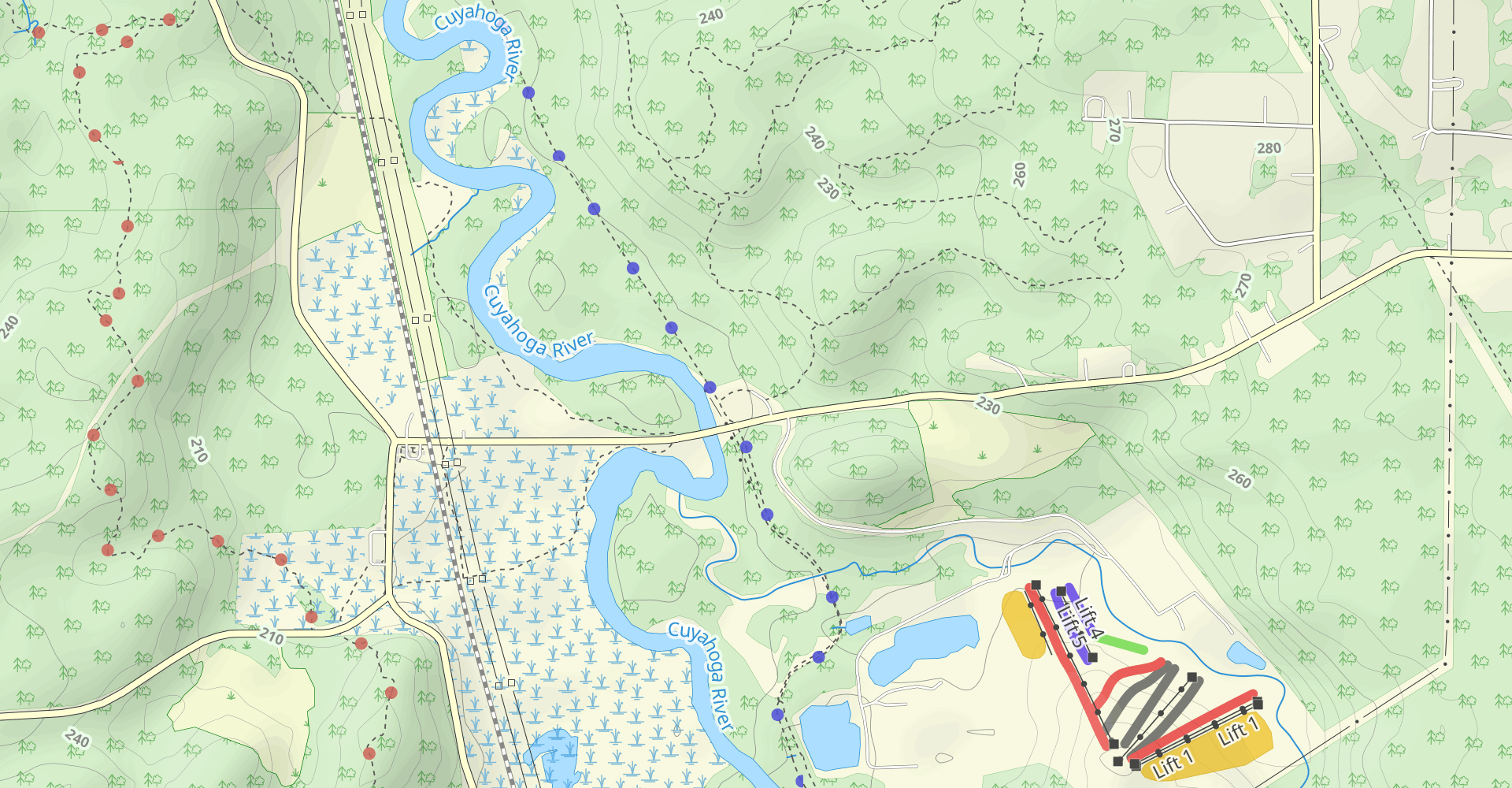 Ohio and Erie Canal Towpath: Red Lock to Peninsula