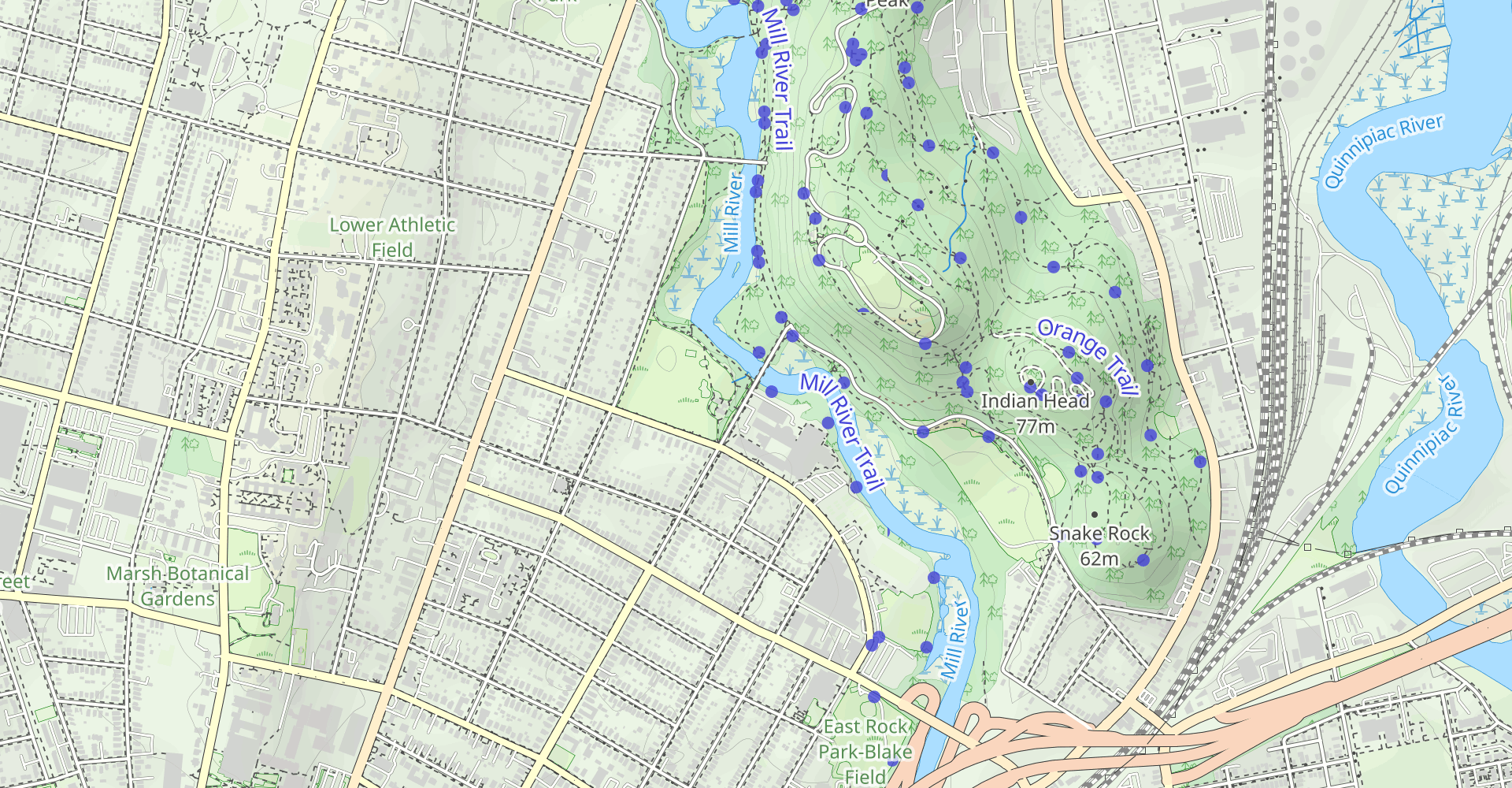 Hike East Rock Loop Trail