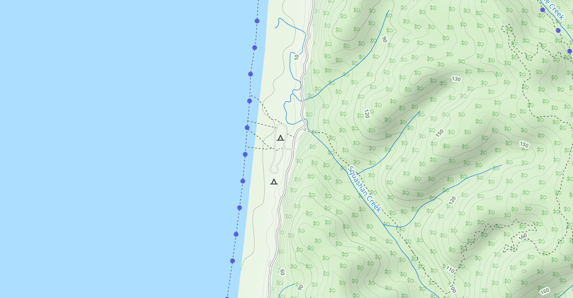 Miner's Ridge to Clintonia to James Irvine Trail to Davidson Road Loop