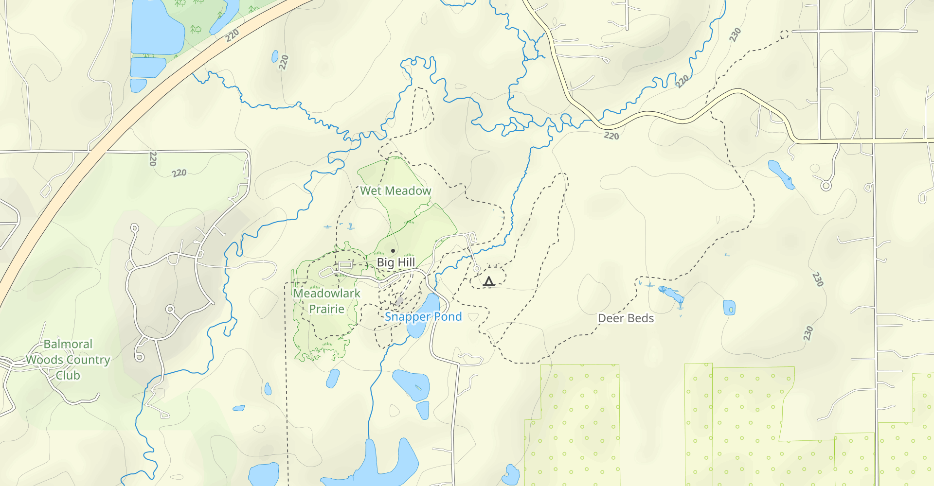 Scout, Oak Ridge, Plum Creek and Snapper Pond Loop
