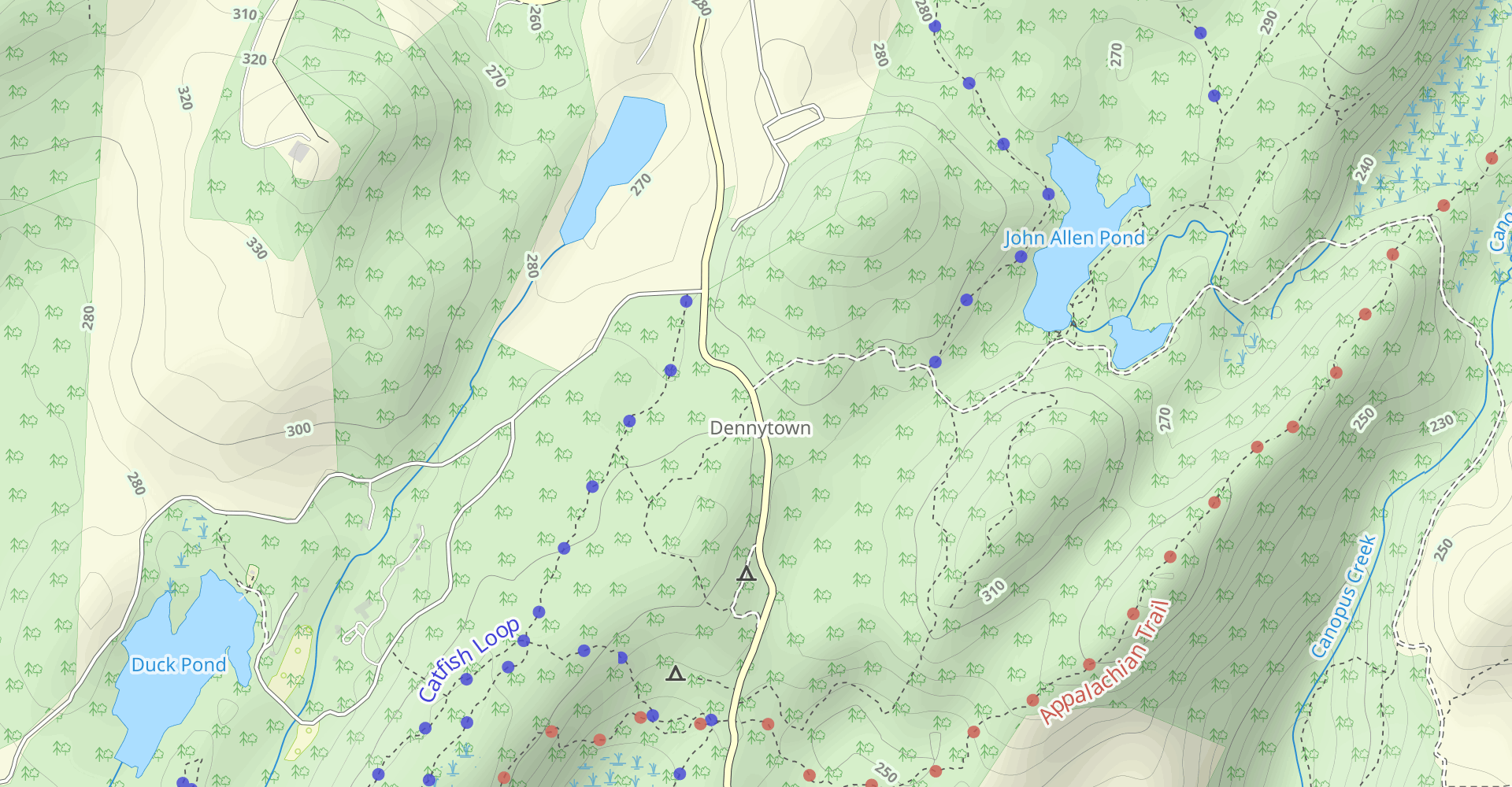 Old Mine Railroad, Charcoal Burners, and 3 Lakes Loop