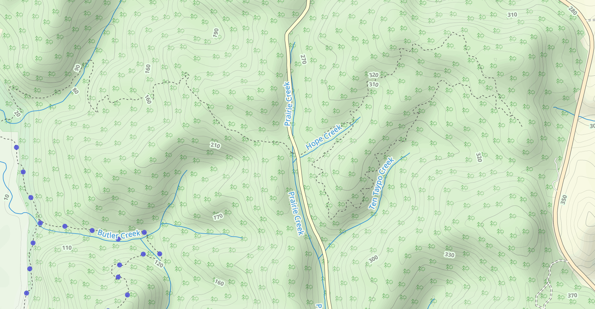 Ossagon, Coastal, and Fern Canyon Trails