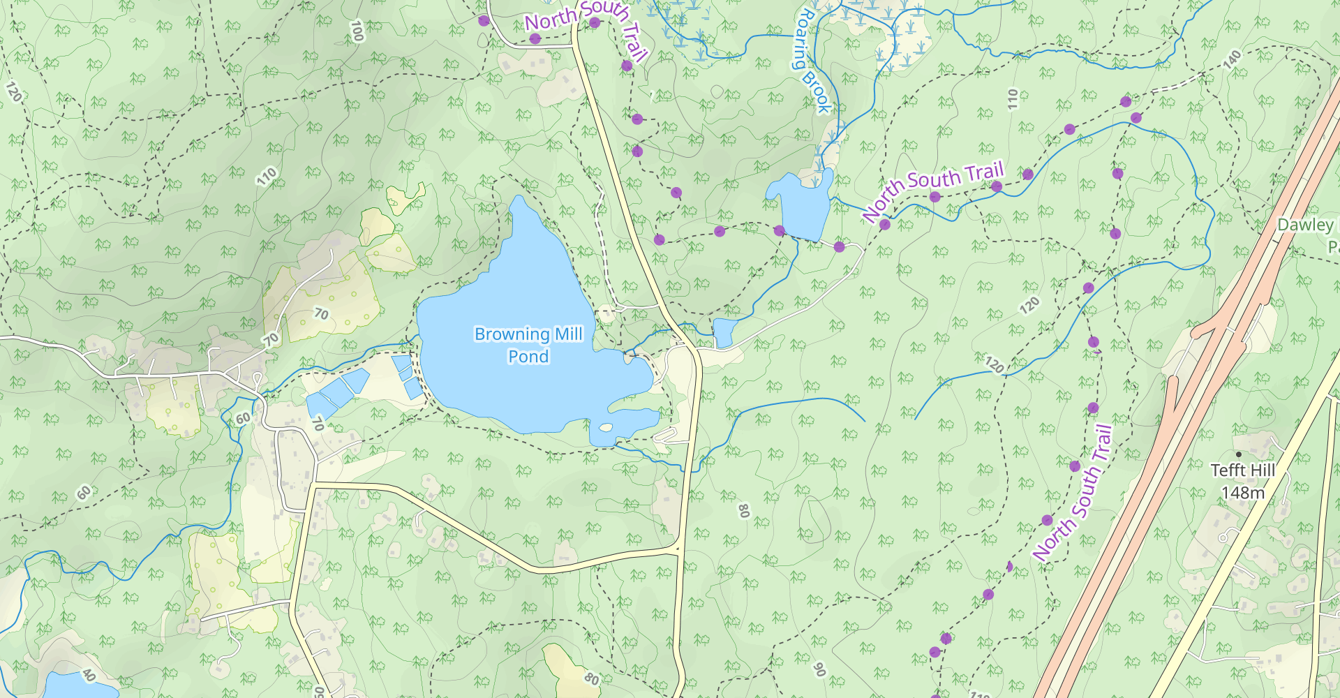 Browning Mill Pond & Tefft Hill