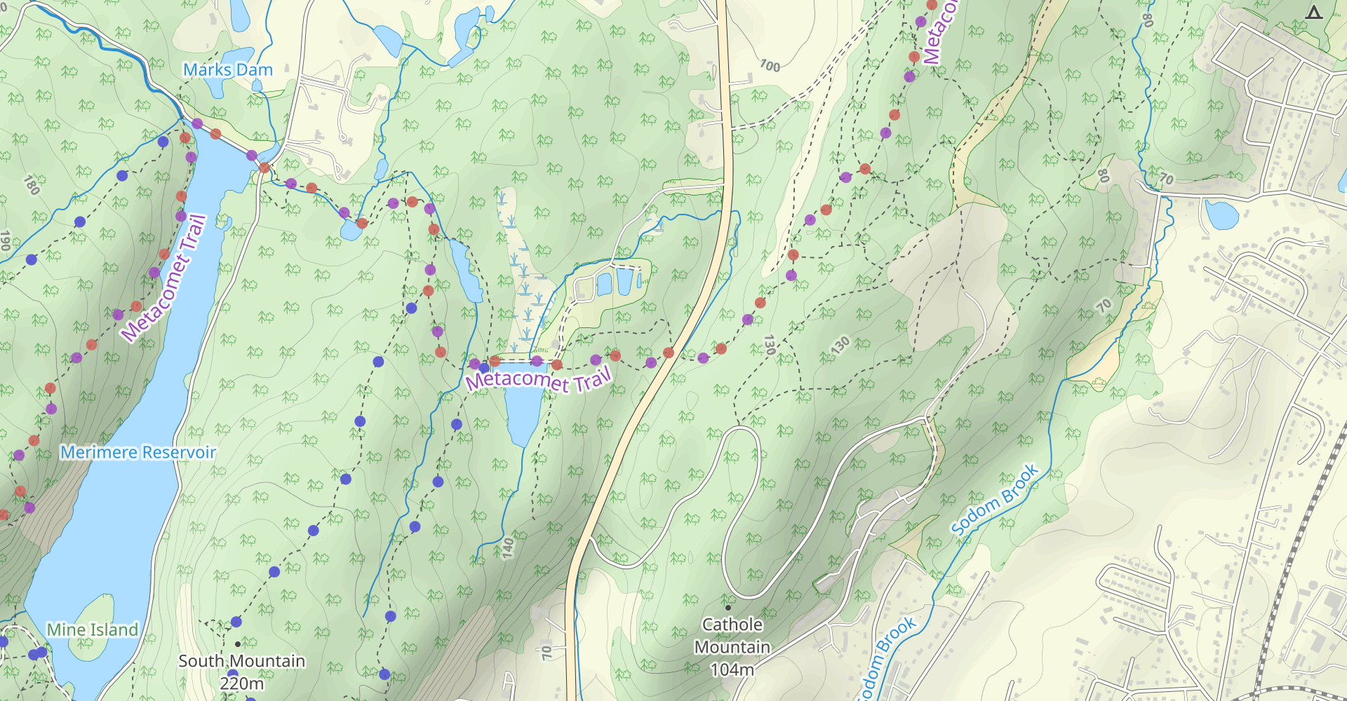 Hike Metacomet, Castle Craig, And South Mountain Loop