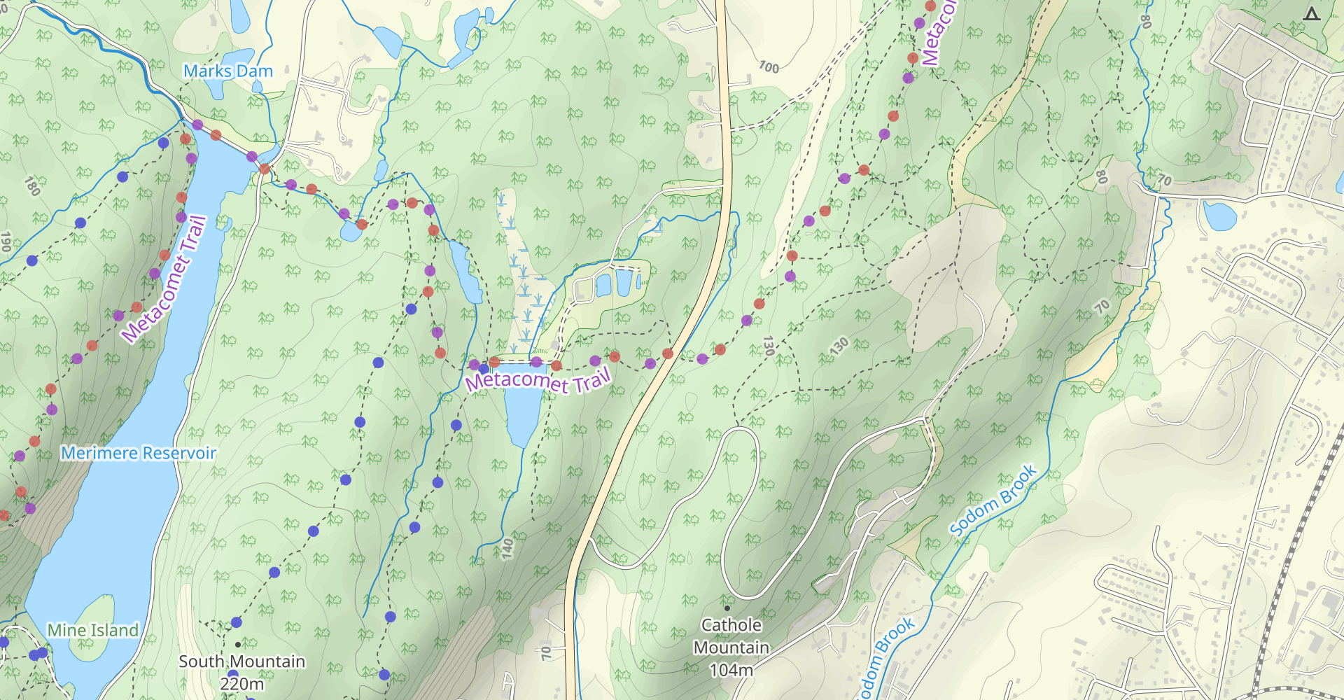 Hike Metacomet, West Peak, East Peak, And Castle Craig Loop