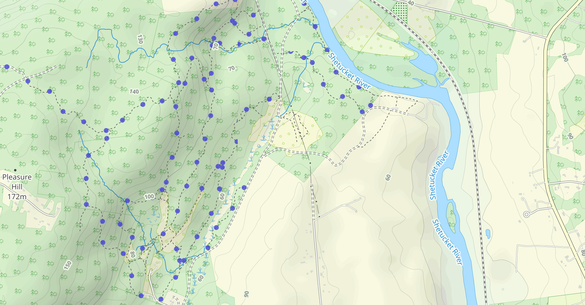 Hike Fairy Trail, Dam Trail, Waterfalls Trail, And Beaver Trail Loop