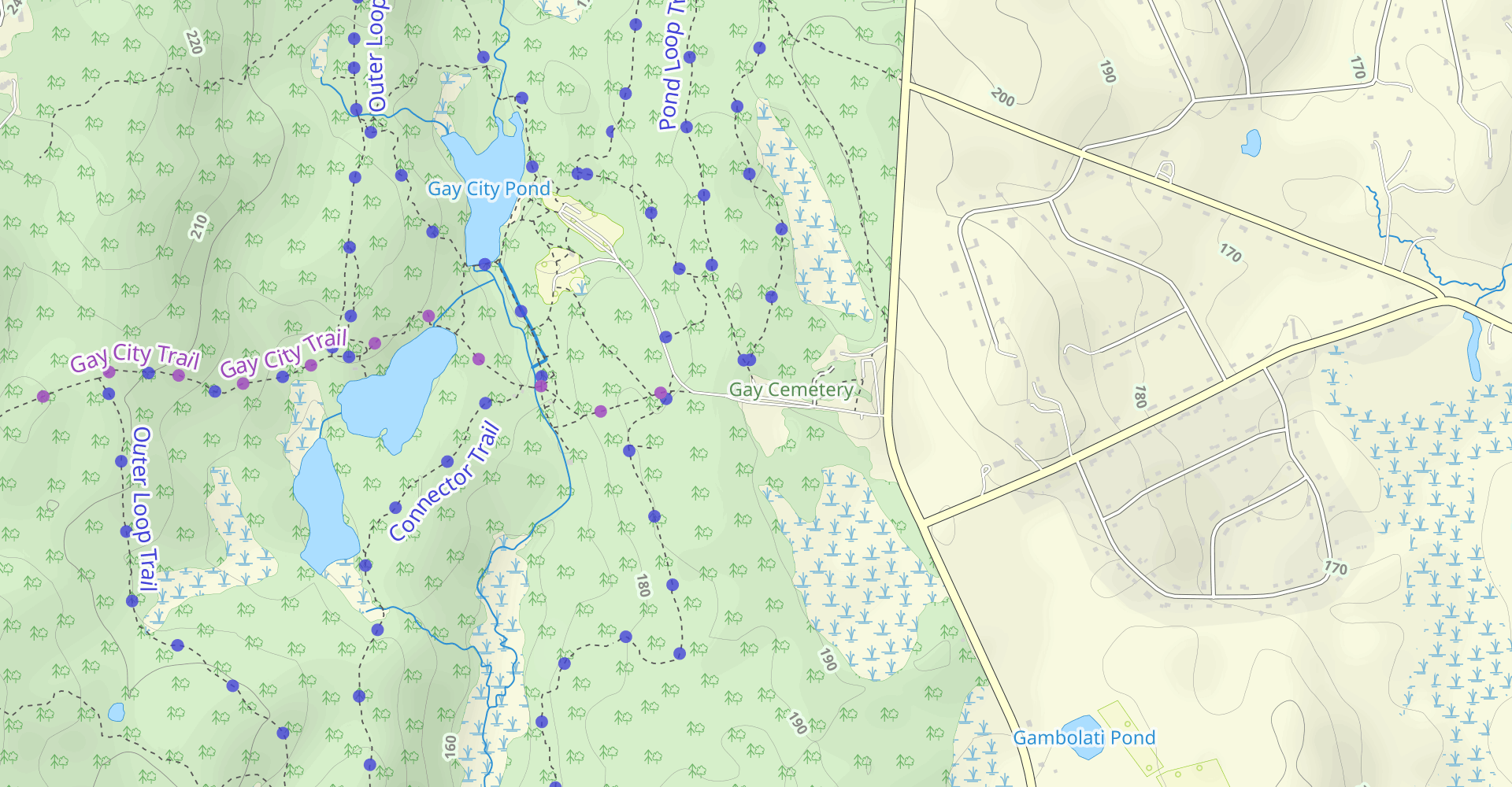 Hike Gay City White And Orange Trail Loop