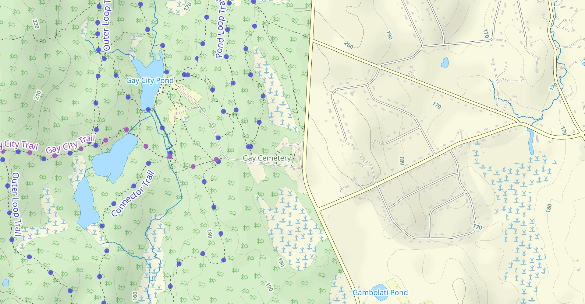 Hike Gay City Red Blazes Trail