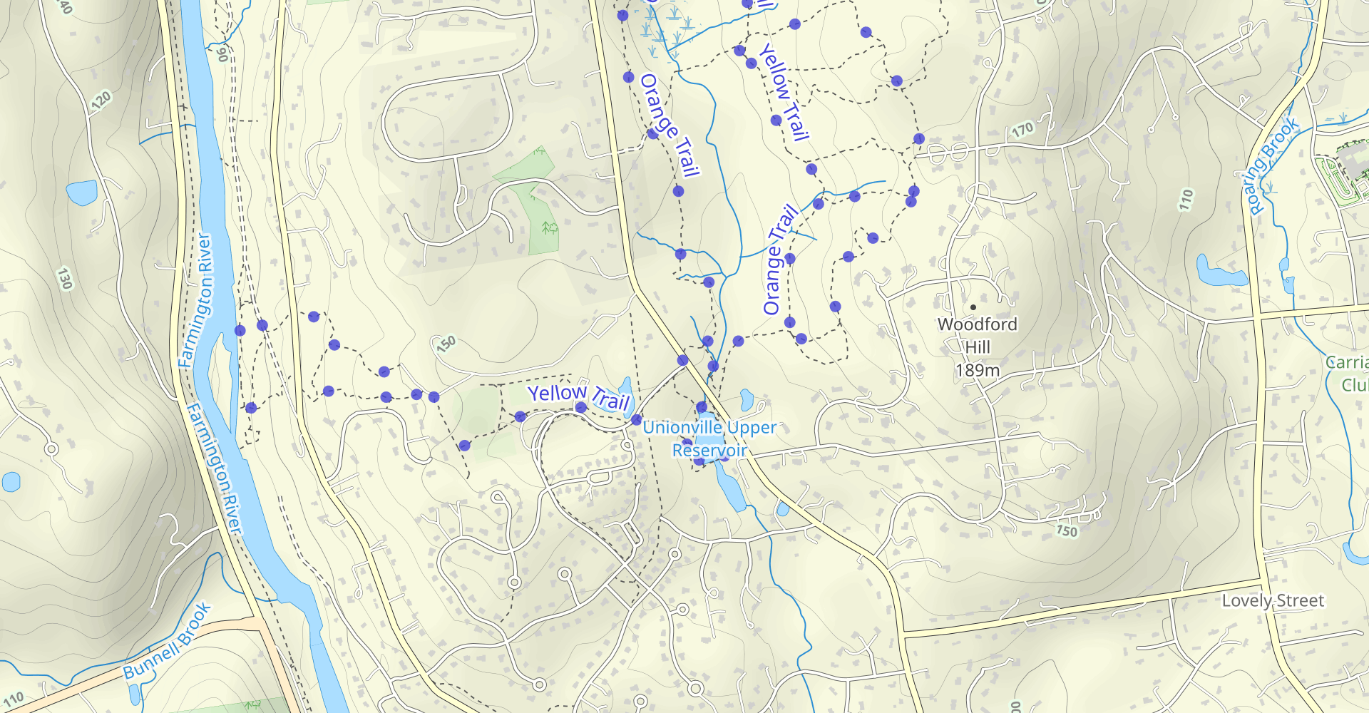 Hike Huckleberry Hills Orange And Yellow Blazes Loop