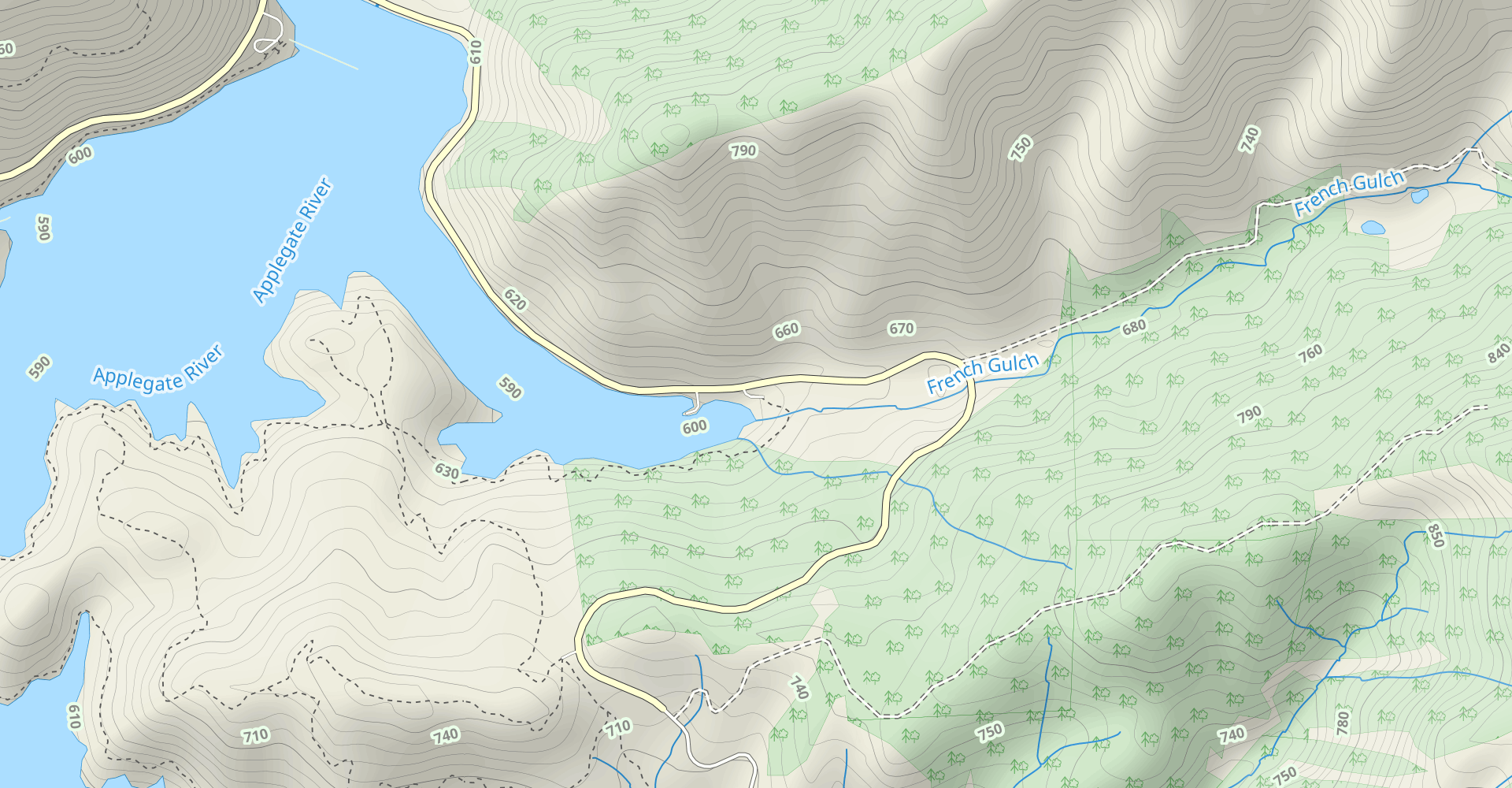 Applegate Lake, French Gulch and Payette Trail