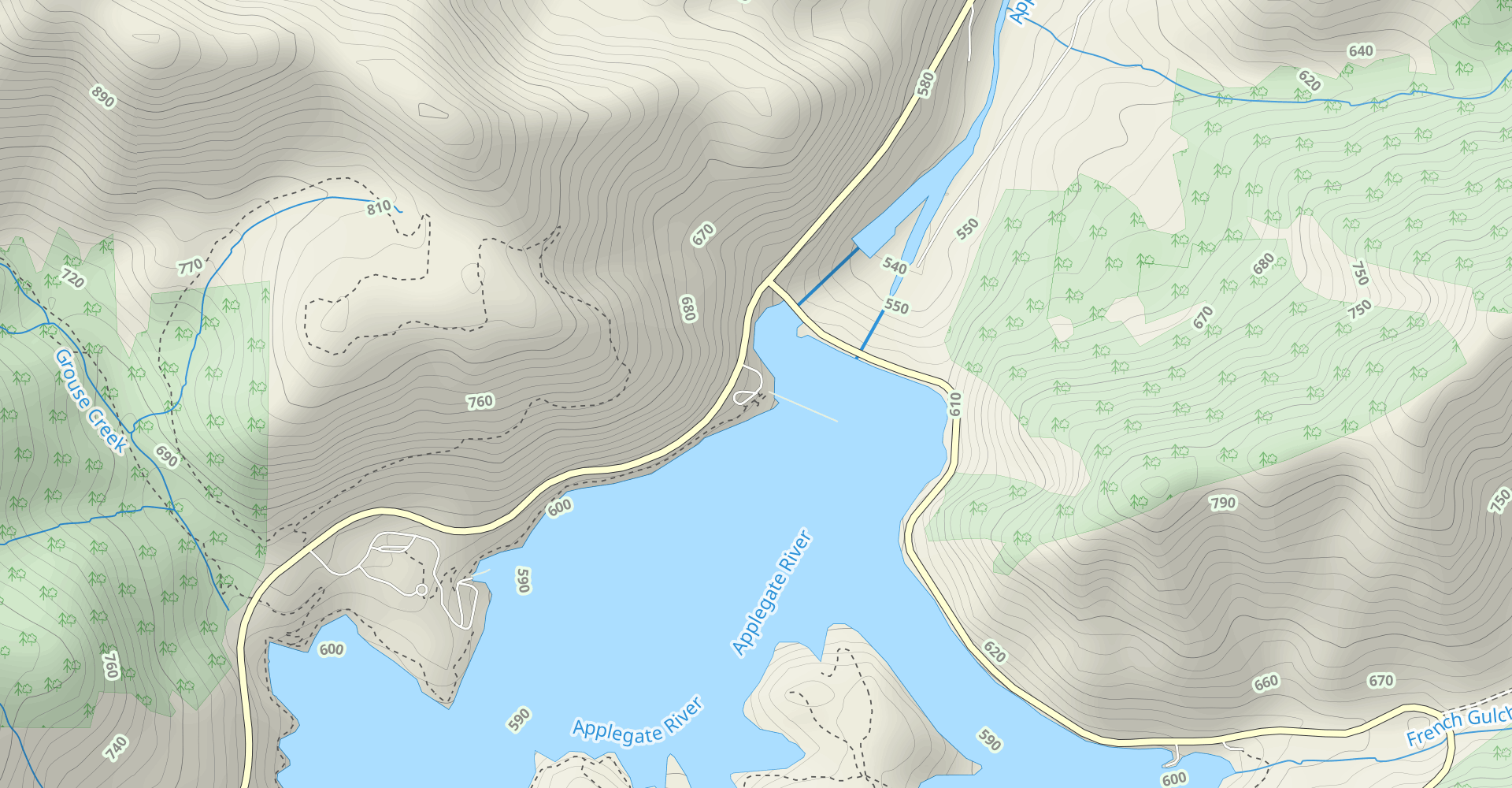 Little Grayback Trail to Mule Mountain Loop via Applegate Lake