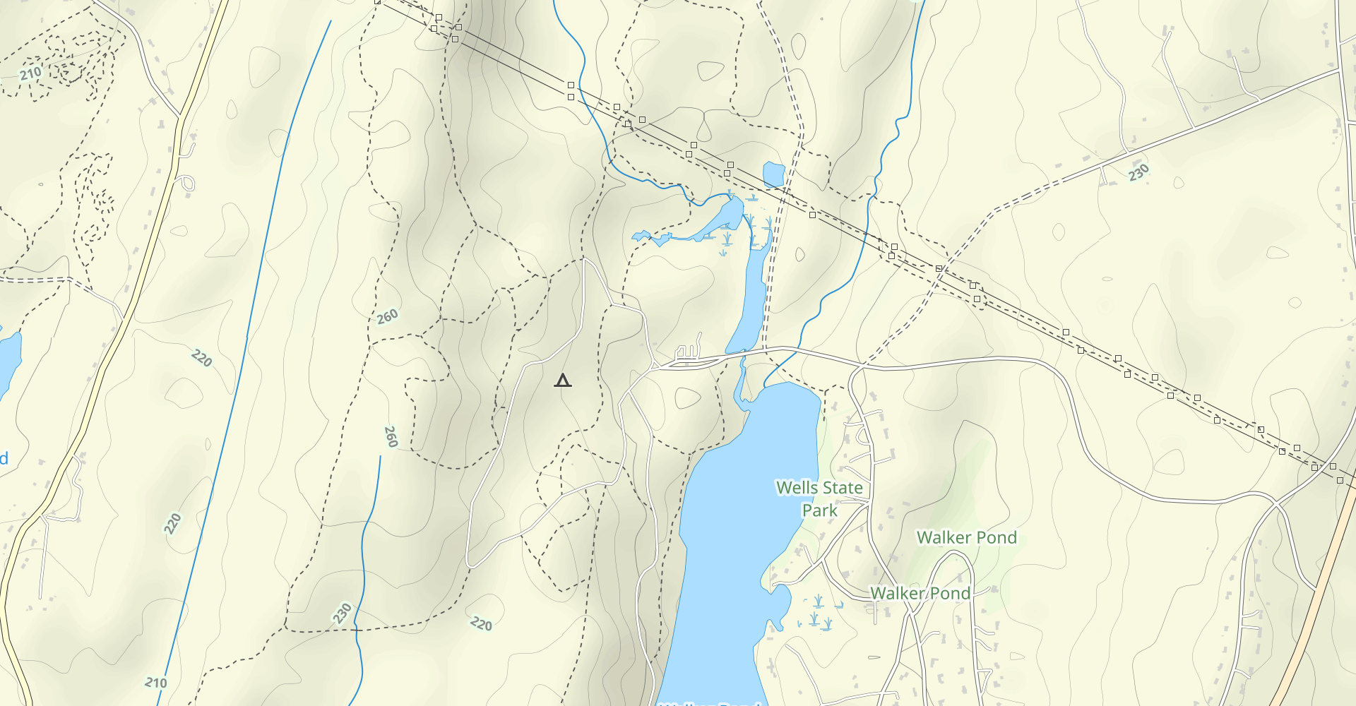 Beaver Pond Trail to Hitchcock Mountain Trail