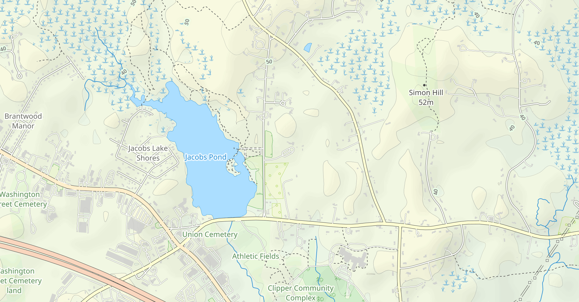 Jacobs Pond to Esker Trail Loop