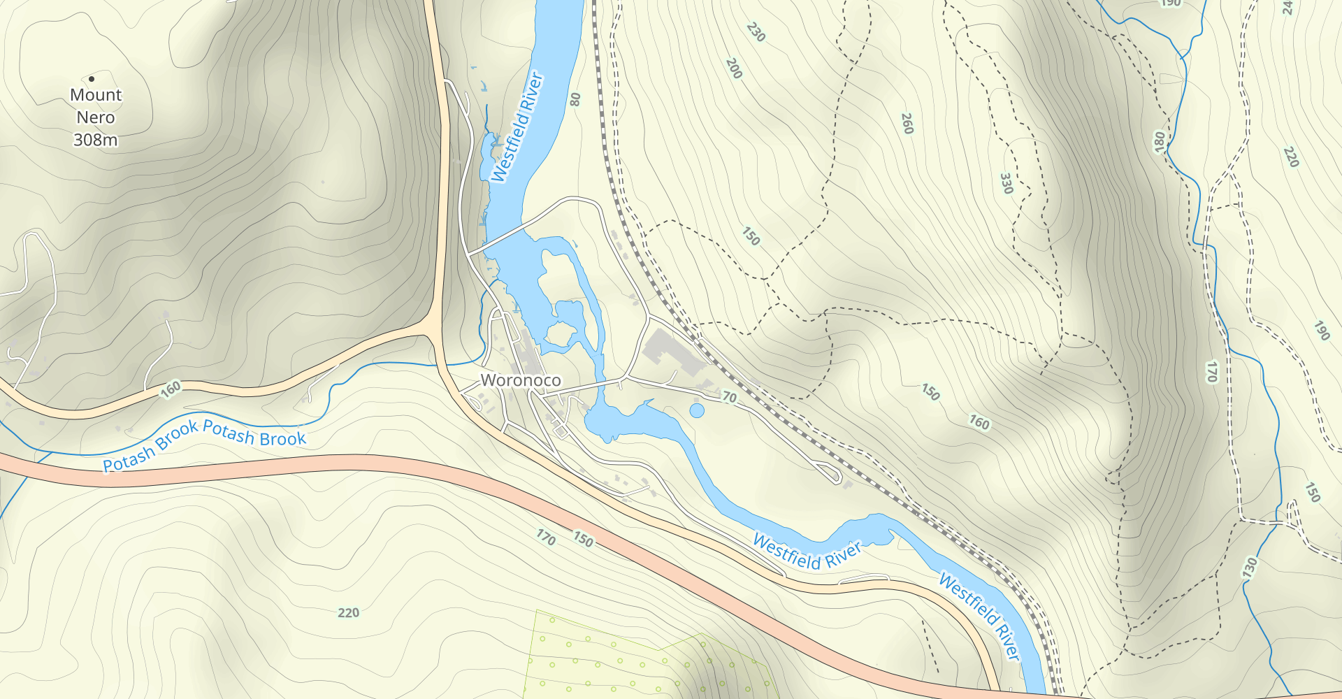 Tekoa Mountain and Westfield Reservoir