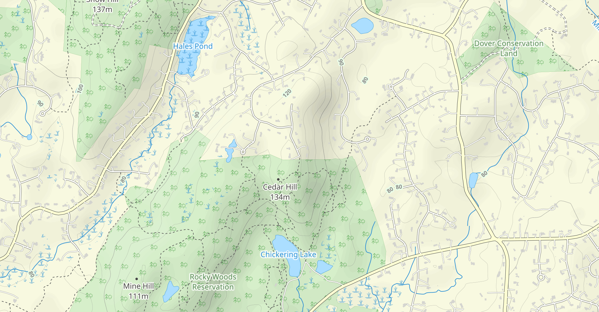 Tower Trail to Chickering Lake