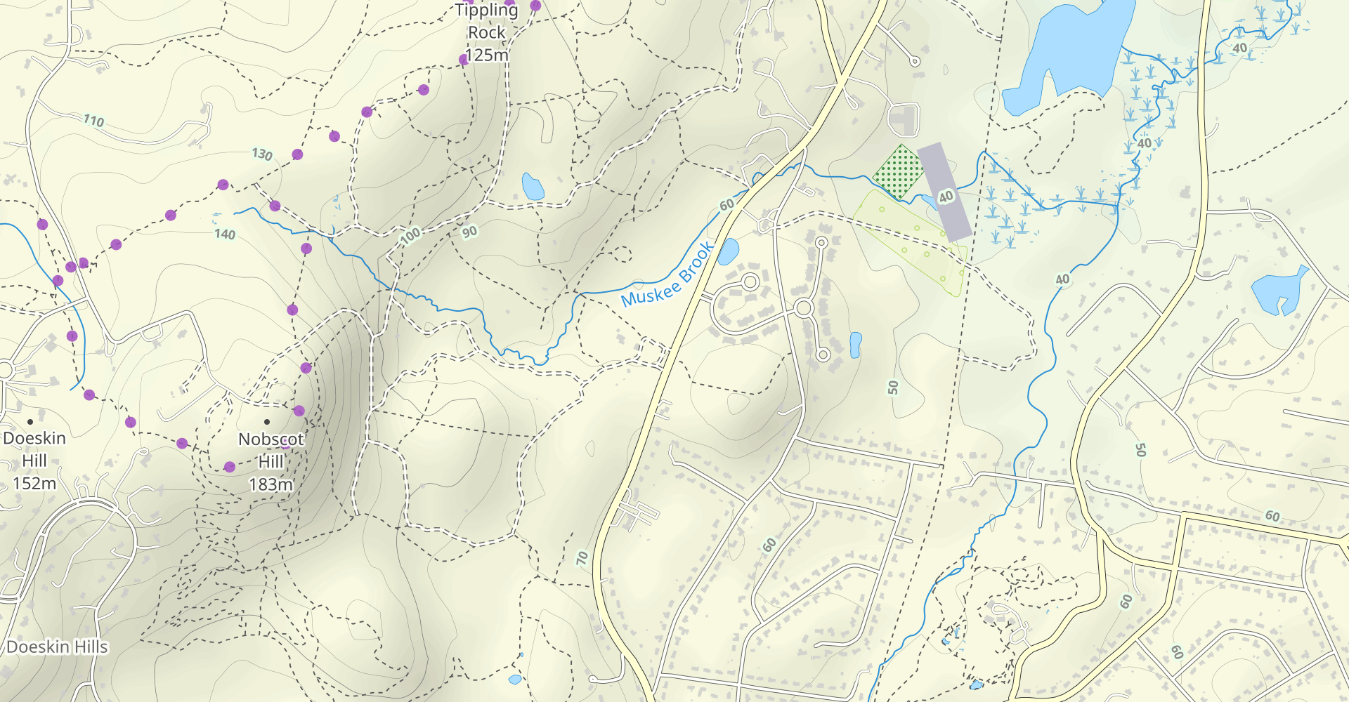 Nobscot Lookout Tower via Monson, Pierce, Tower, Jethro Loop