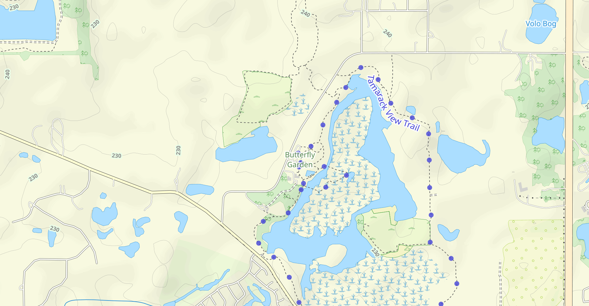 Prairie Ridge, Deer Path, and Tamarack View Trail