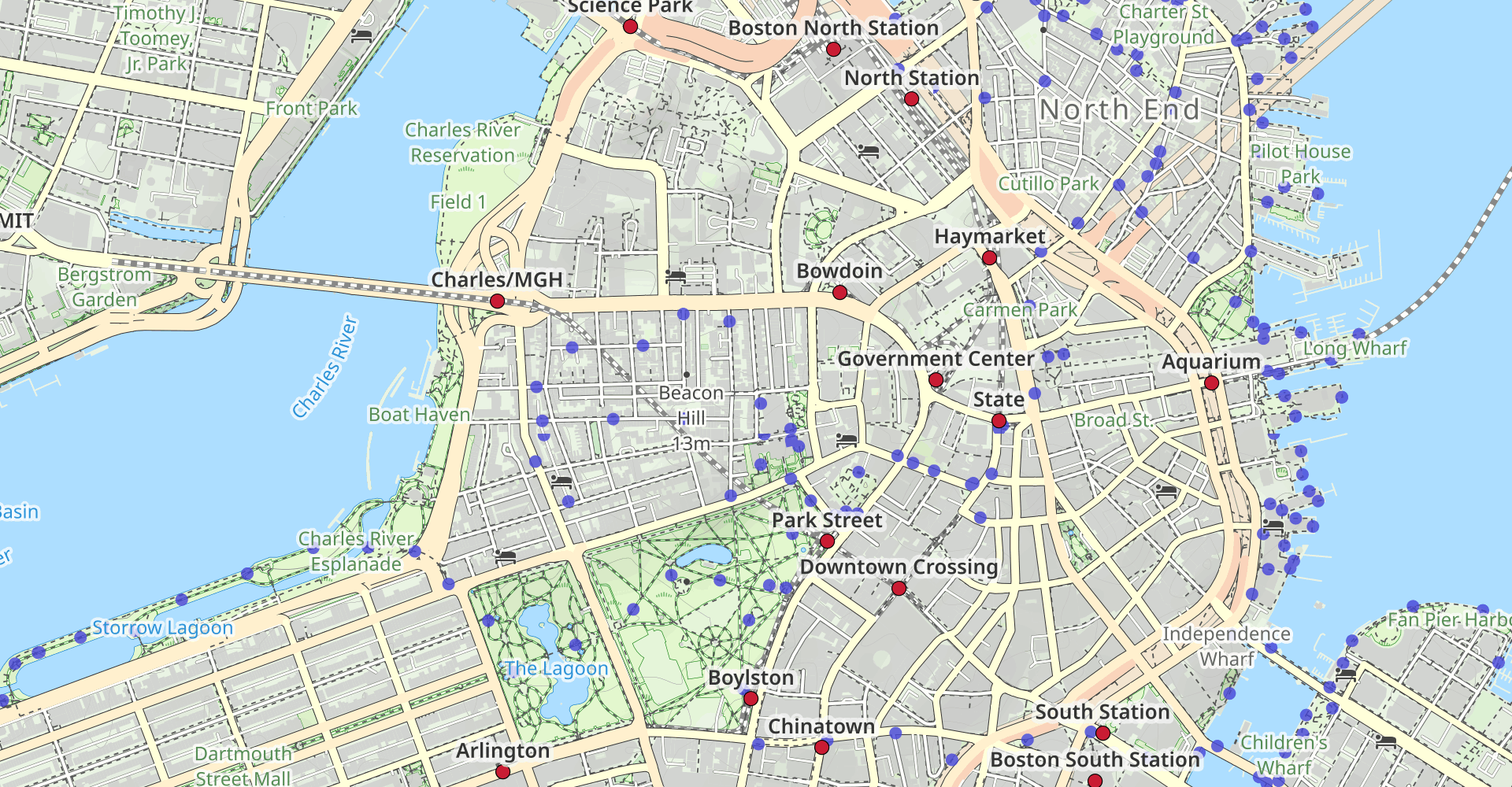 Boston City View Bike Route