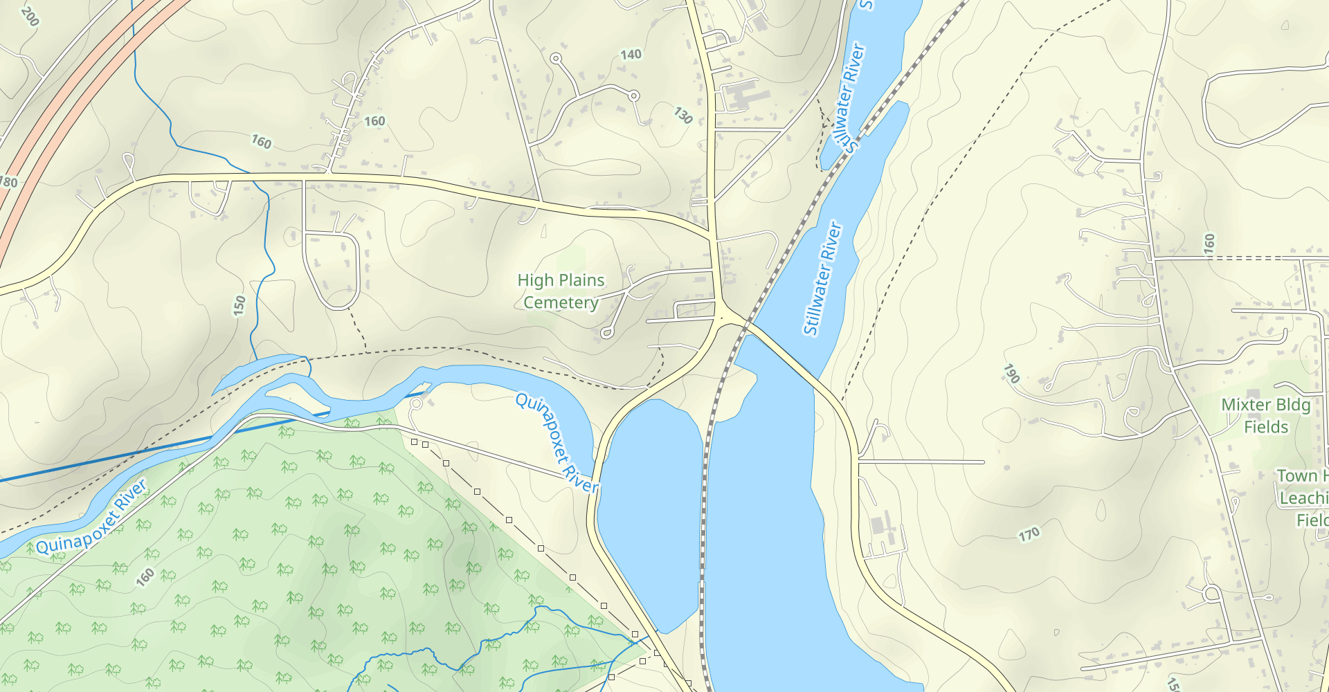 Mass Central Rail Trail: Oakdale to Highway 31