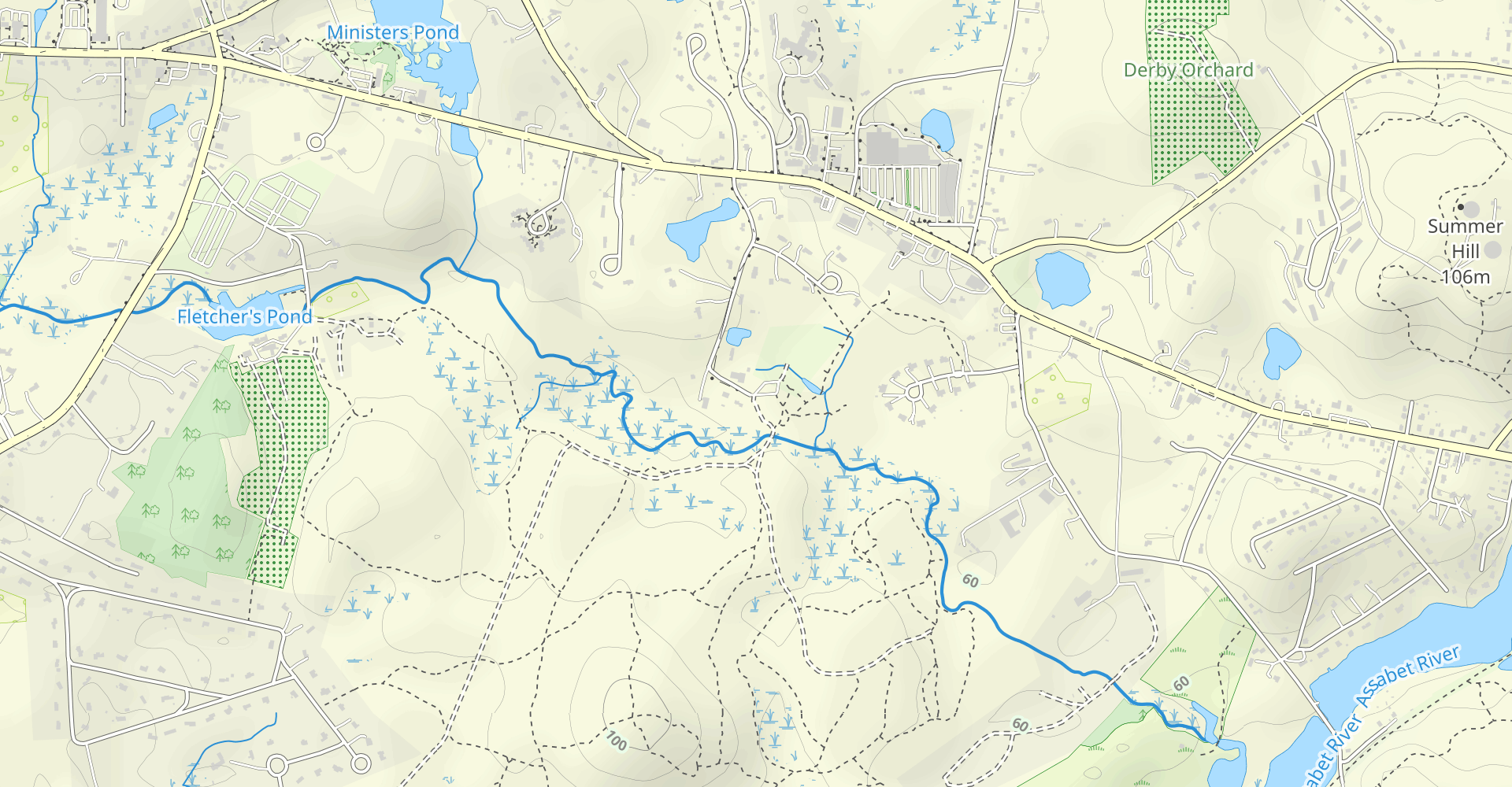 Stow Town Forest AT&T and Yellow Loop