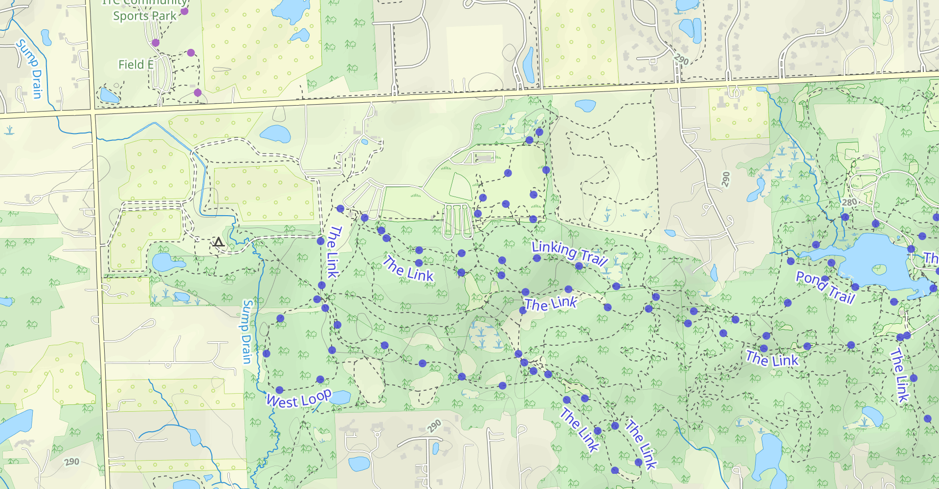 Maybury Hiking Trail Loop