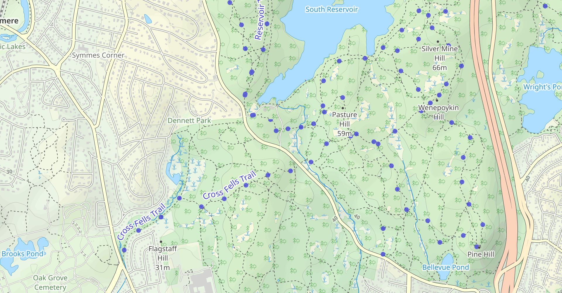 Middlesex Reservoir Trail Loop