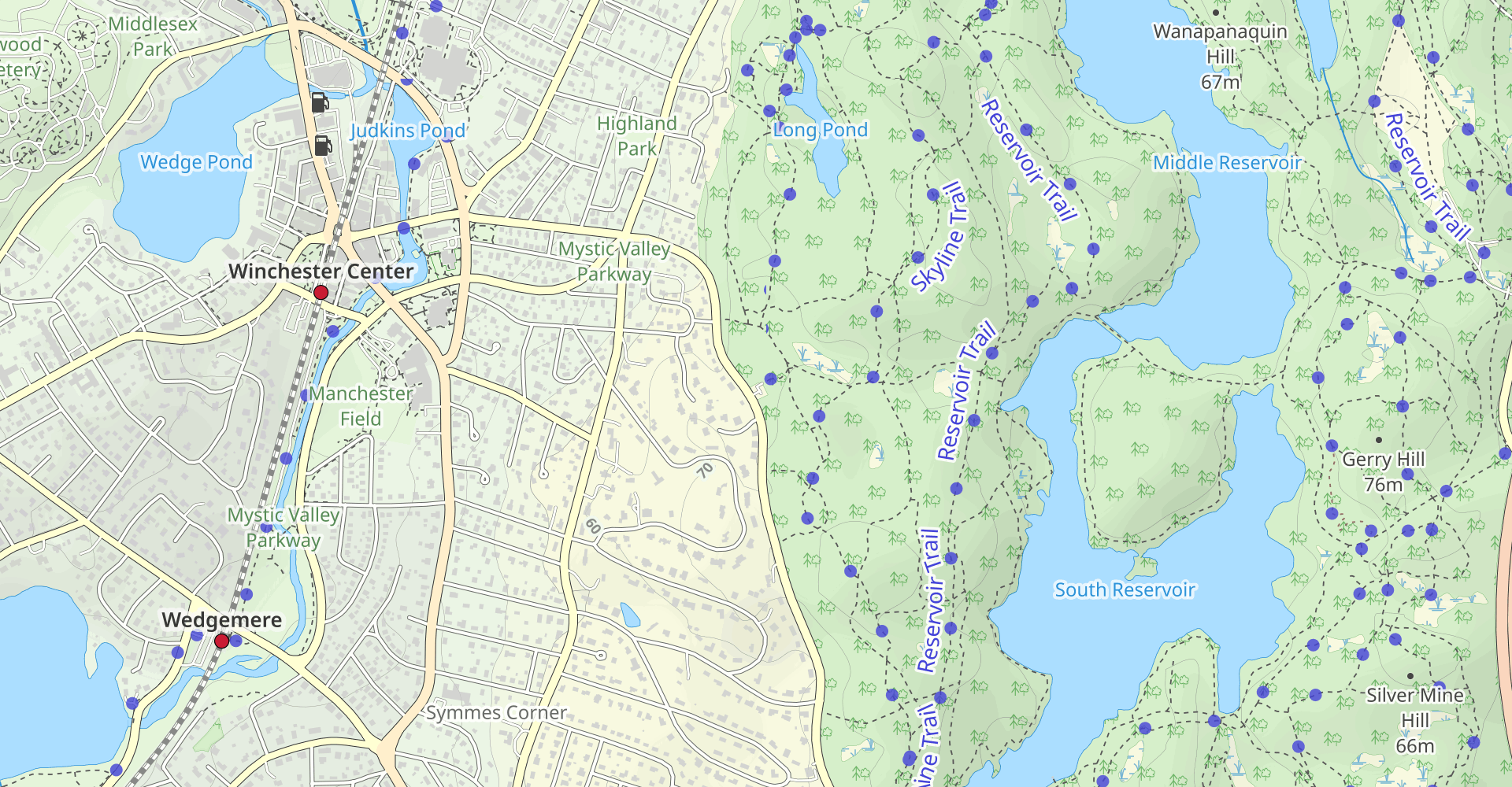 Middle and North Reservoir Loop