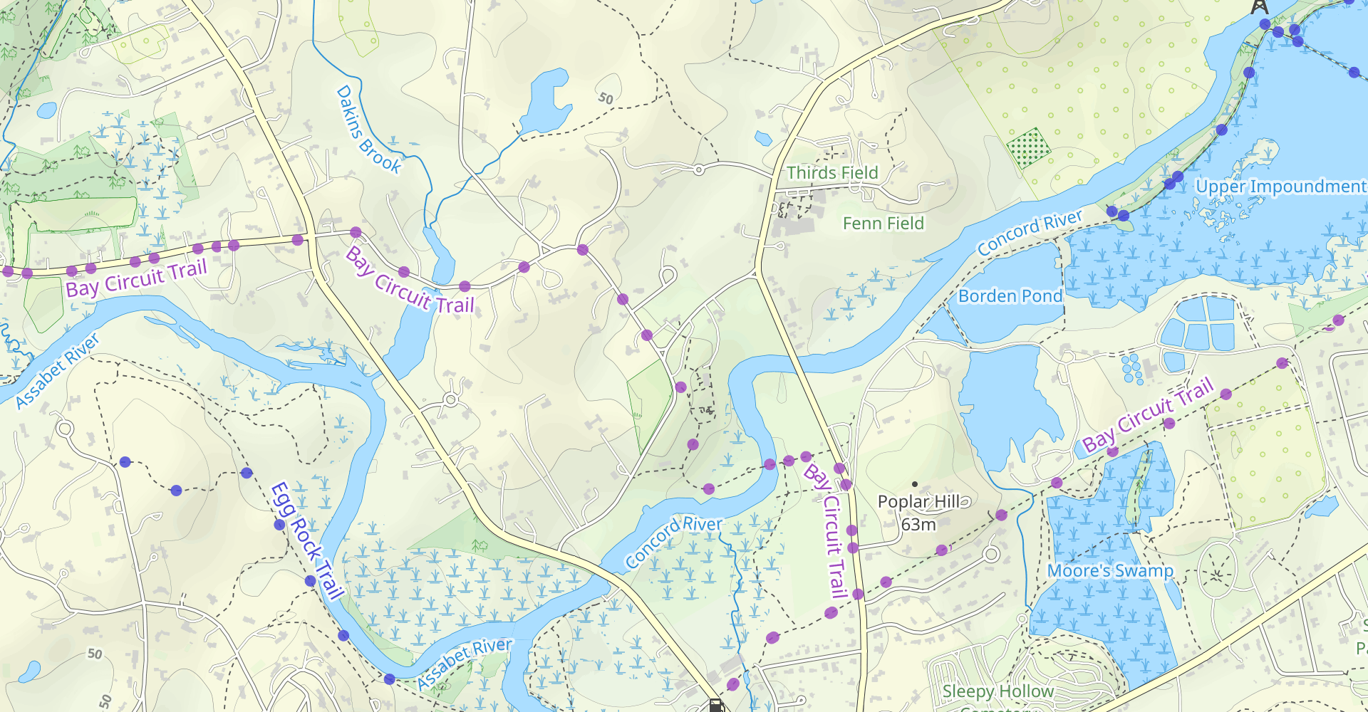 Minute Man Park, the Old Bridge, and the Manse