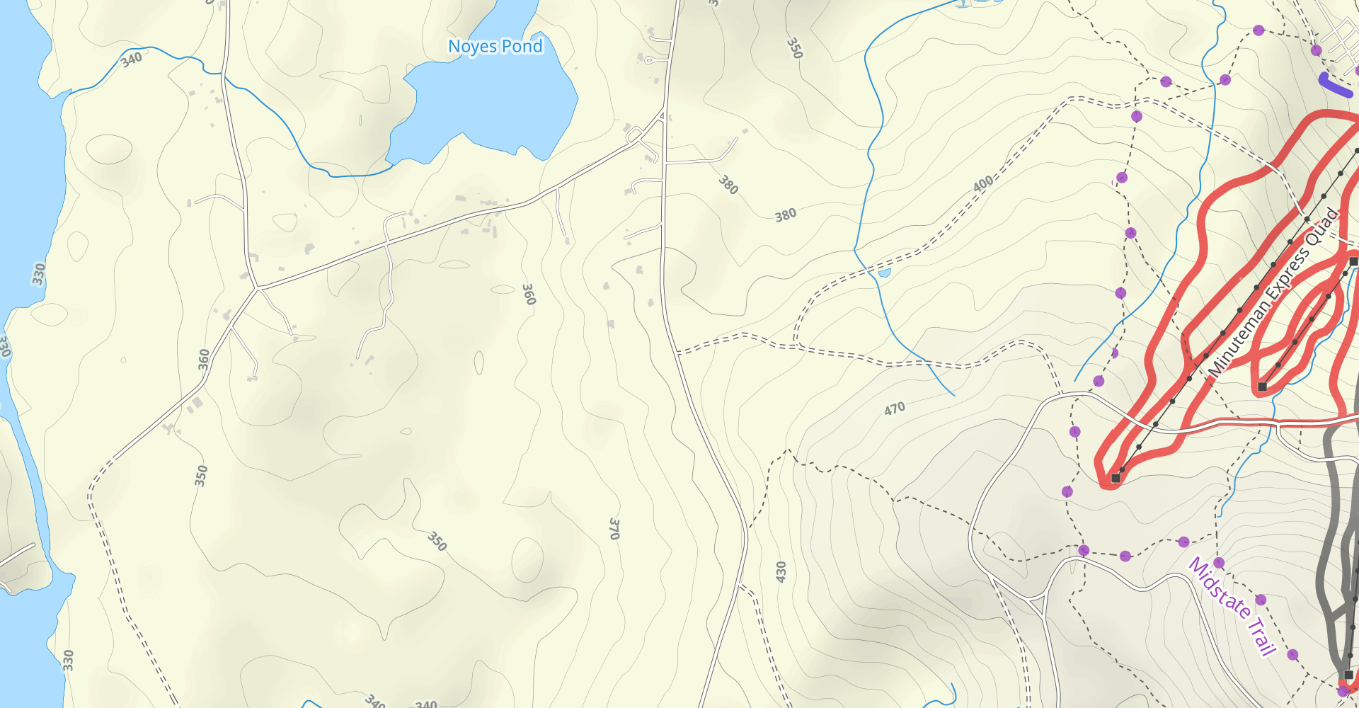 Wachusett Mountain via North Road and Semuhenna Trails