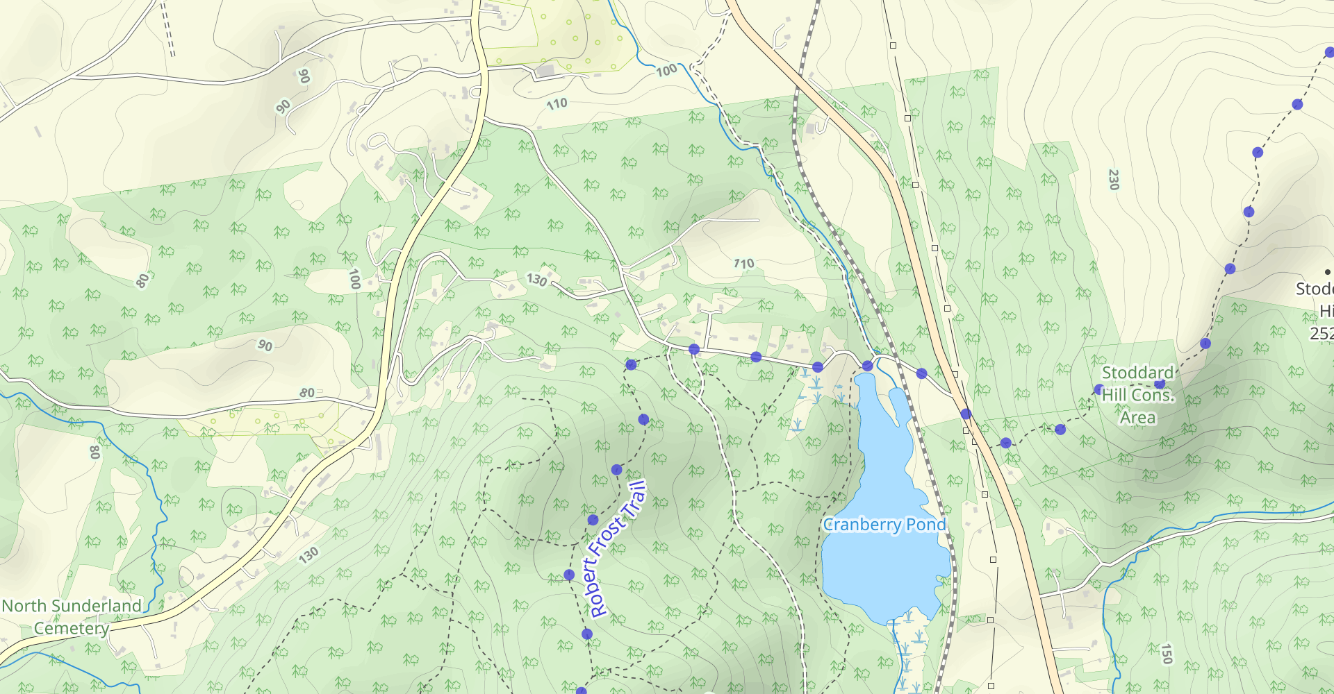 Sunderland Caves and Sugar Shack via Robert Frost Trail