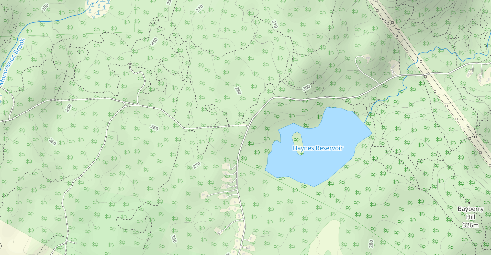 Elm Street to Rocky Pond
