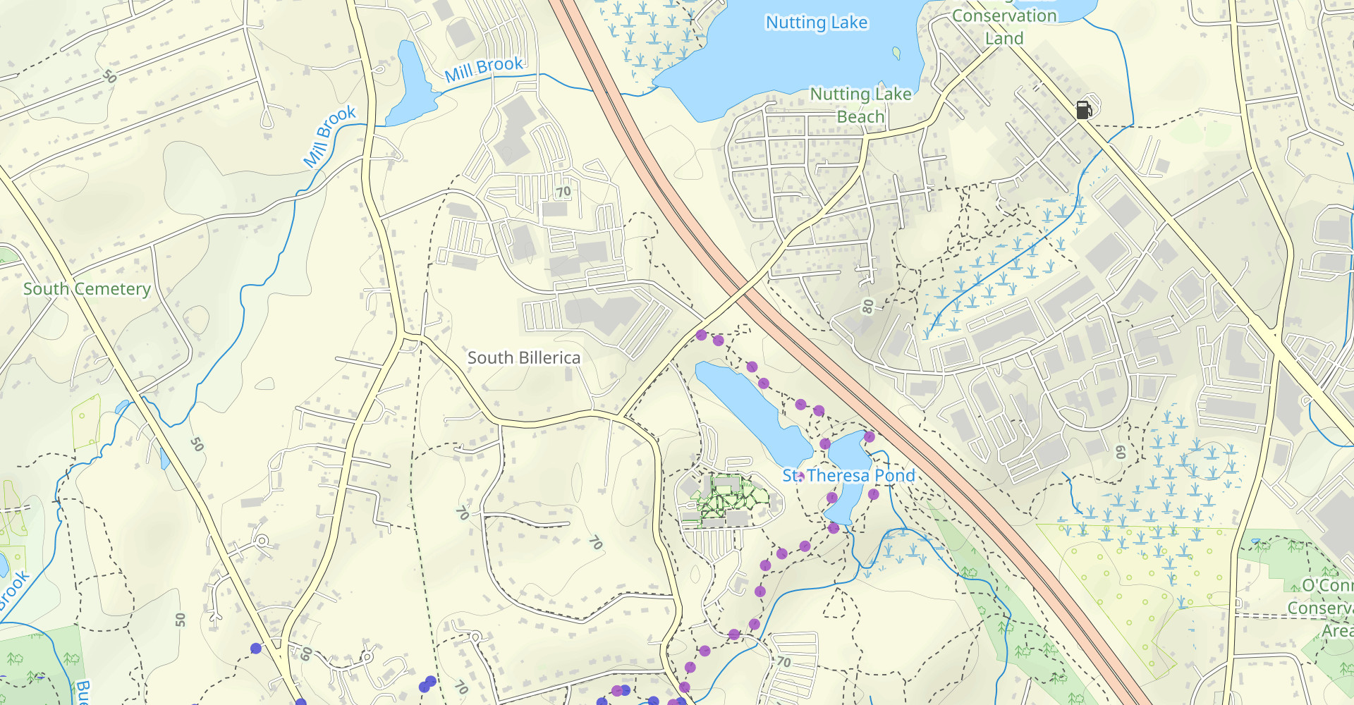 Bay Circuit Trail via Fitness Trail