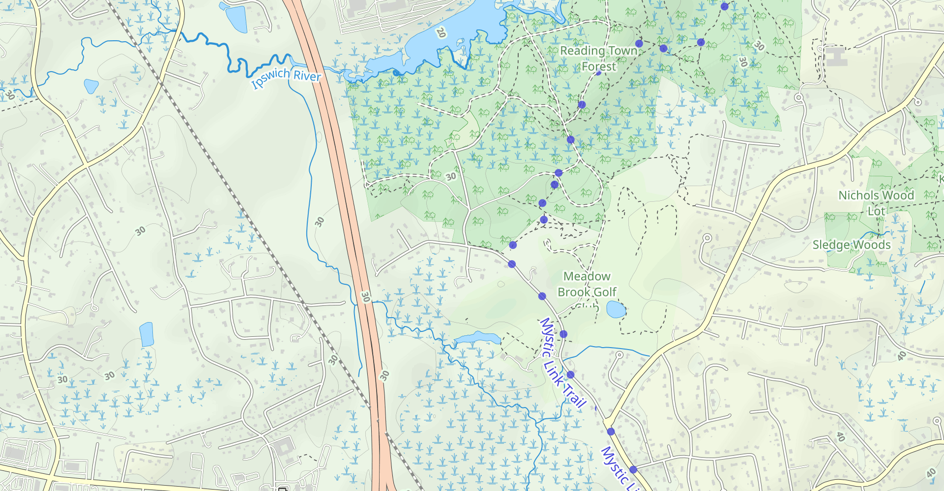 Reading Town Forest Inner Loop