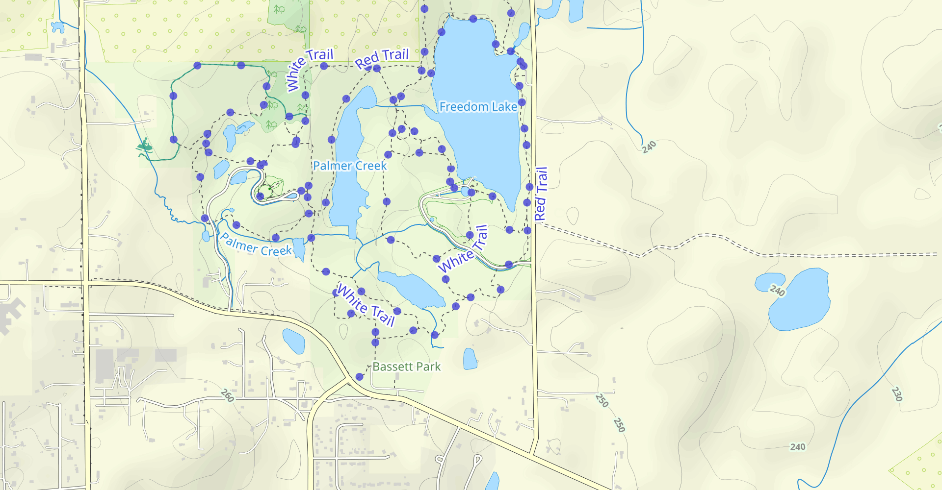 KD Lake Green and Red Trail