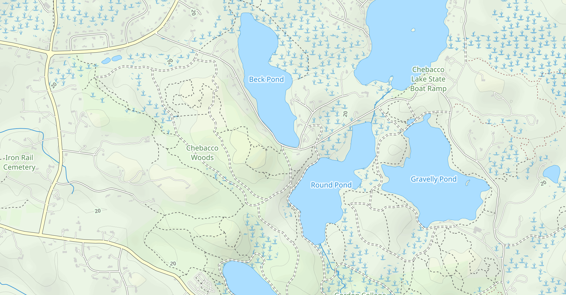 Round Pond, Coy Pond, Gravelly Pond Loop