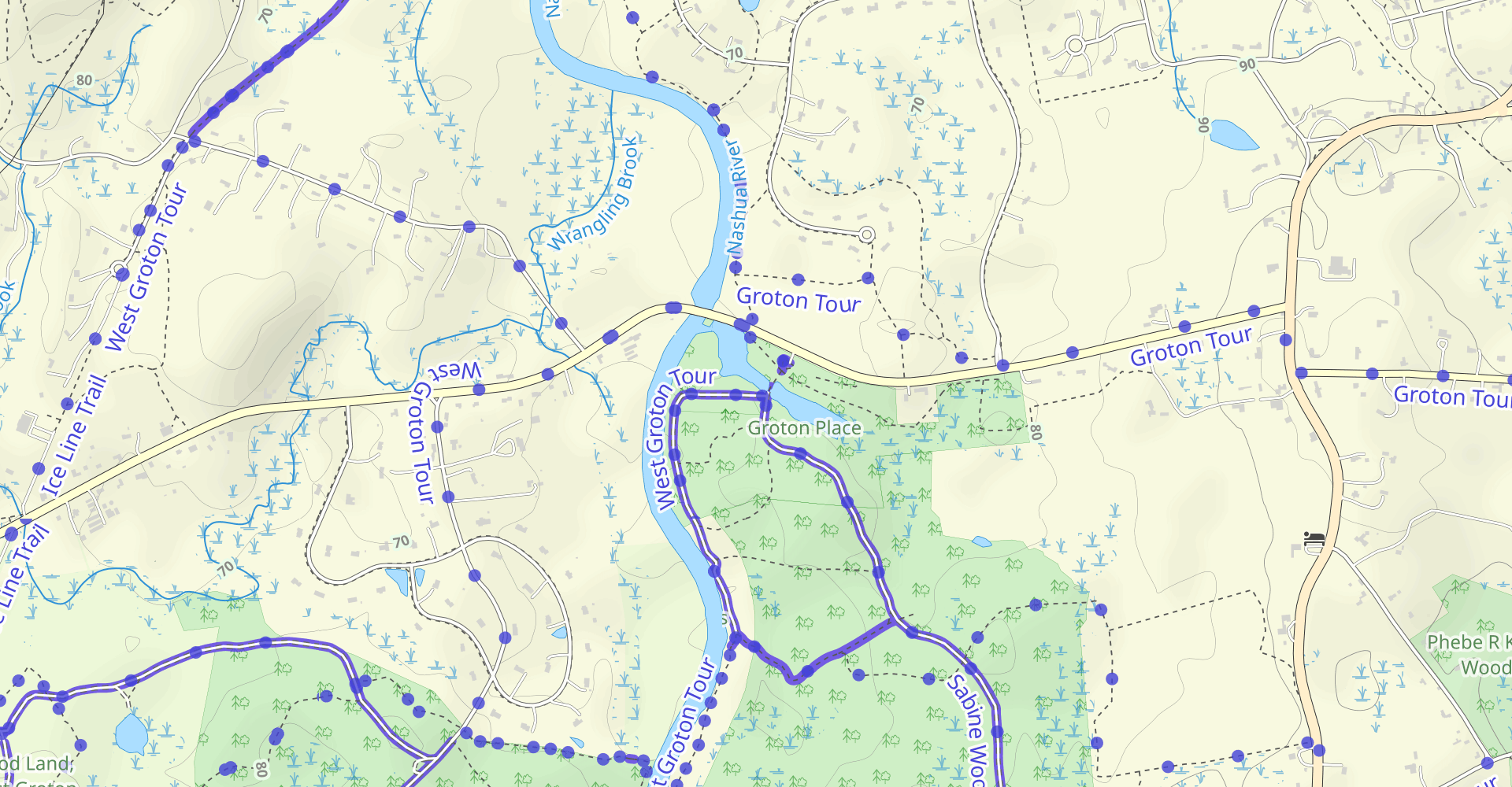 Sabine Woods to Surrenden Farms