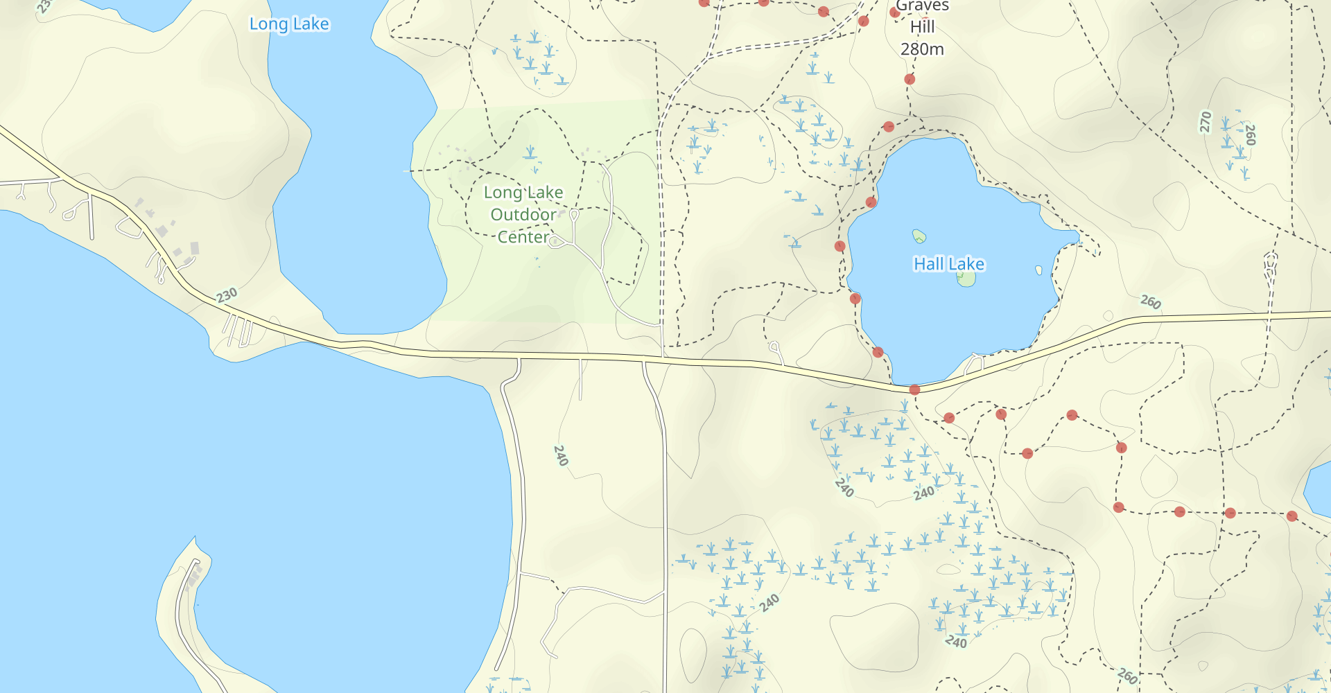 Graves Hill Overlook, Devil's Soup Bowl and Hall Lake Loop