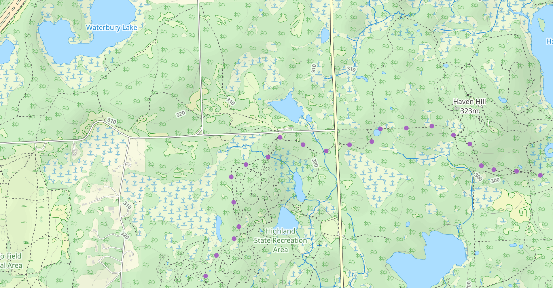 Highland A-B-C-D MTB Loop