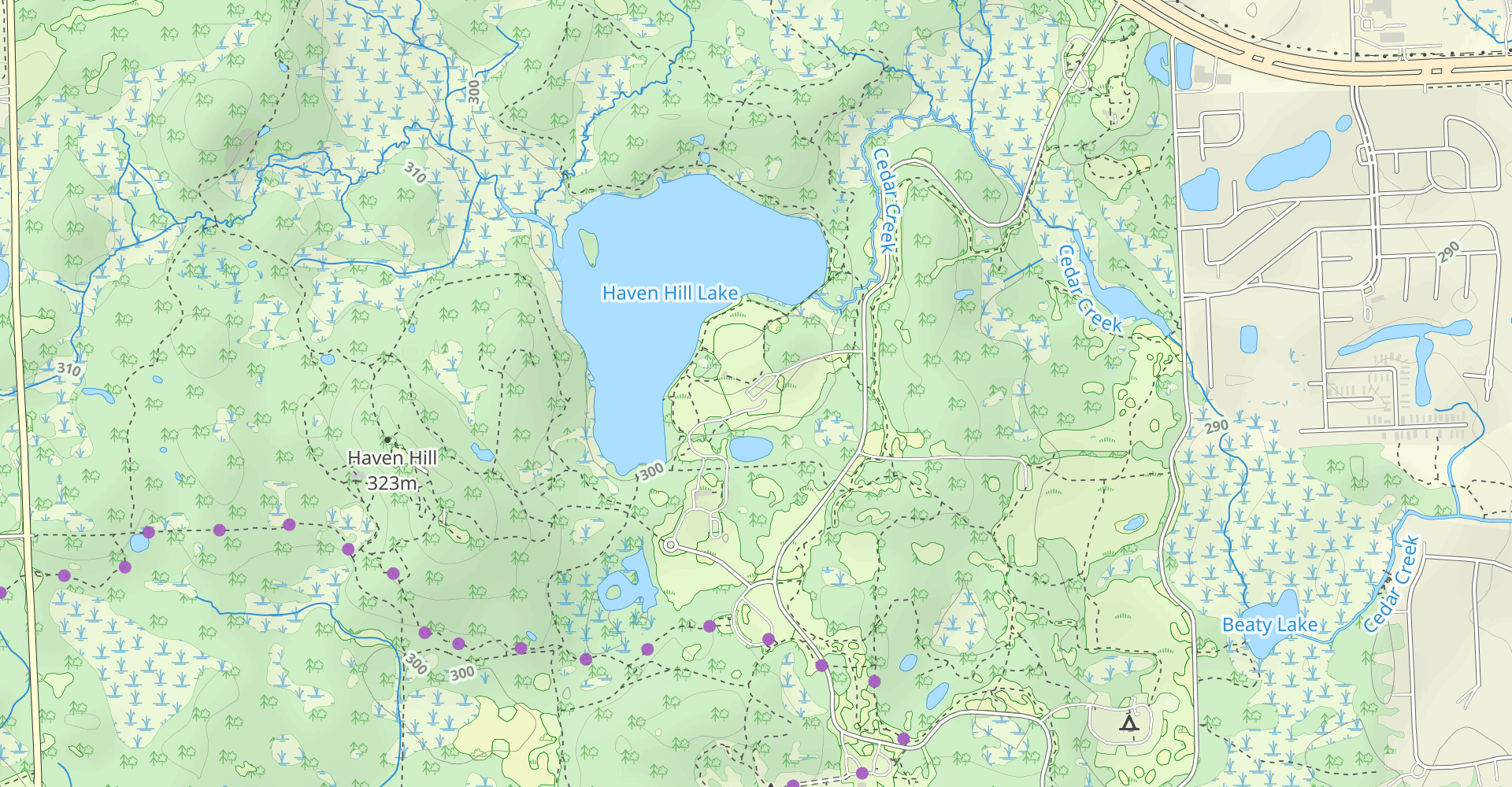 Haven Hill Lake and Woods Loop