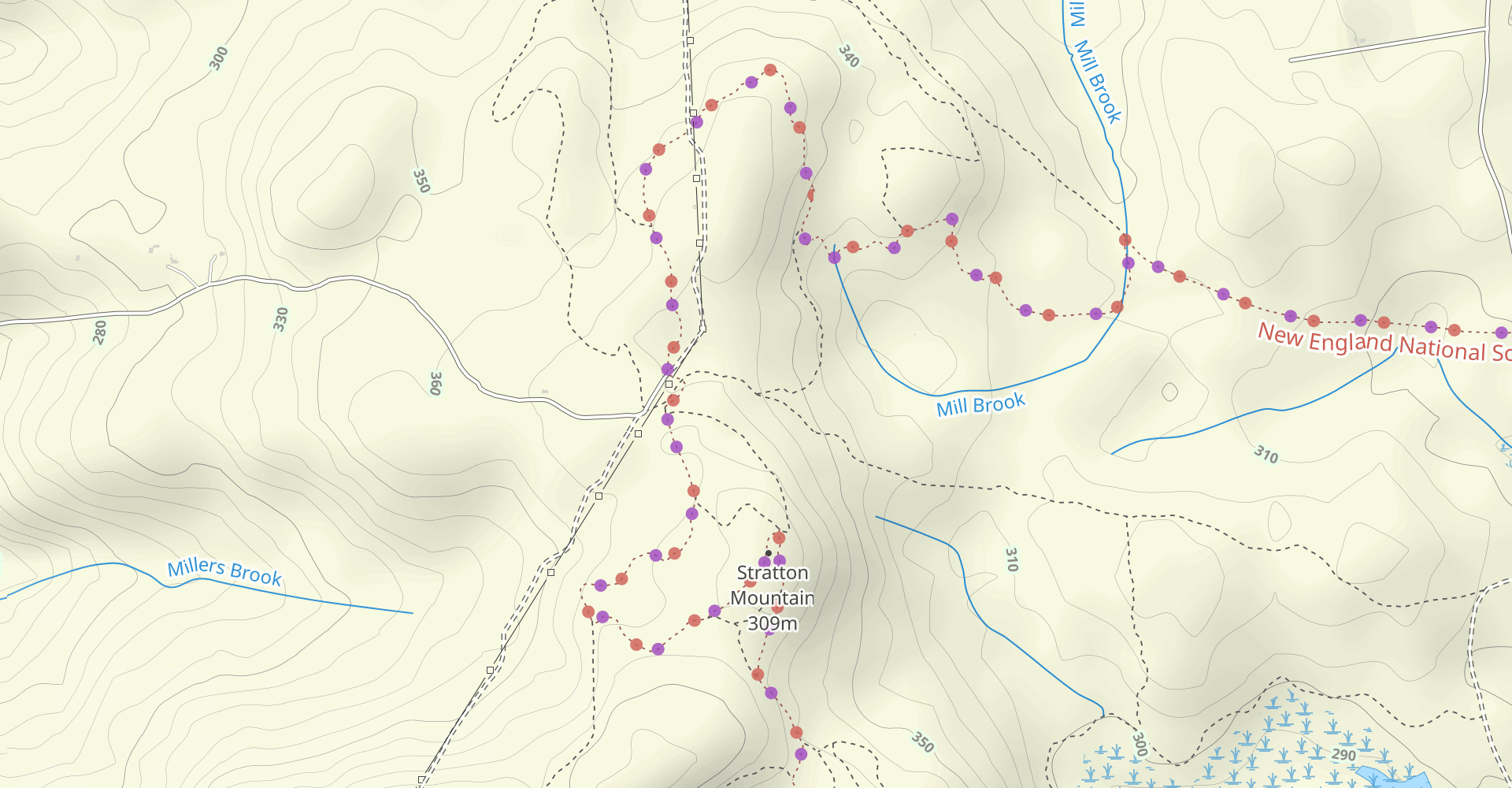 New England Trail to Mount Grace