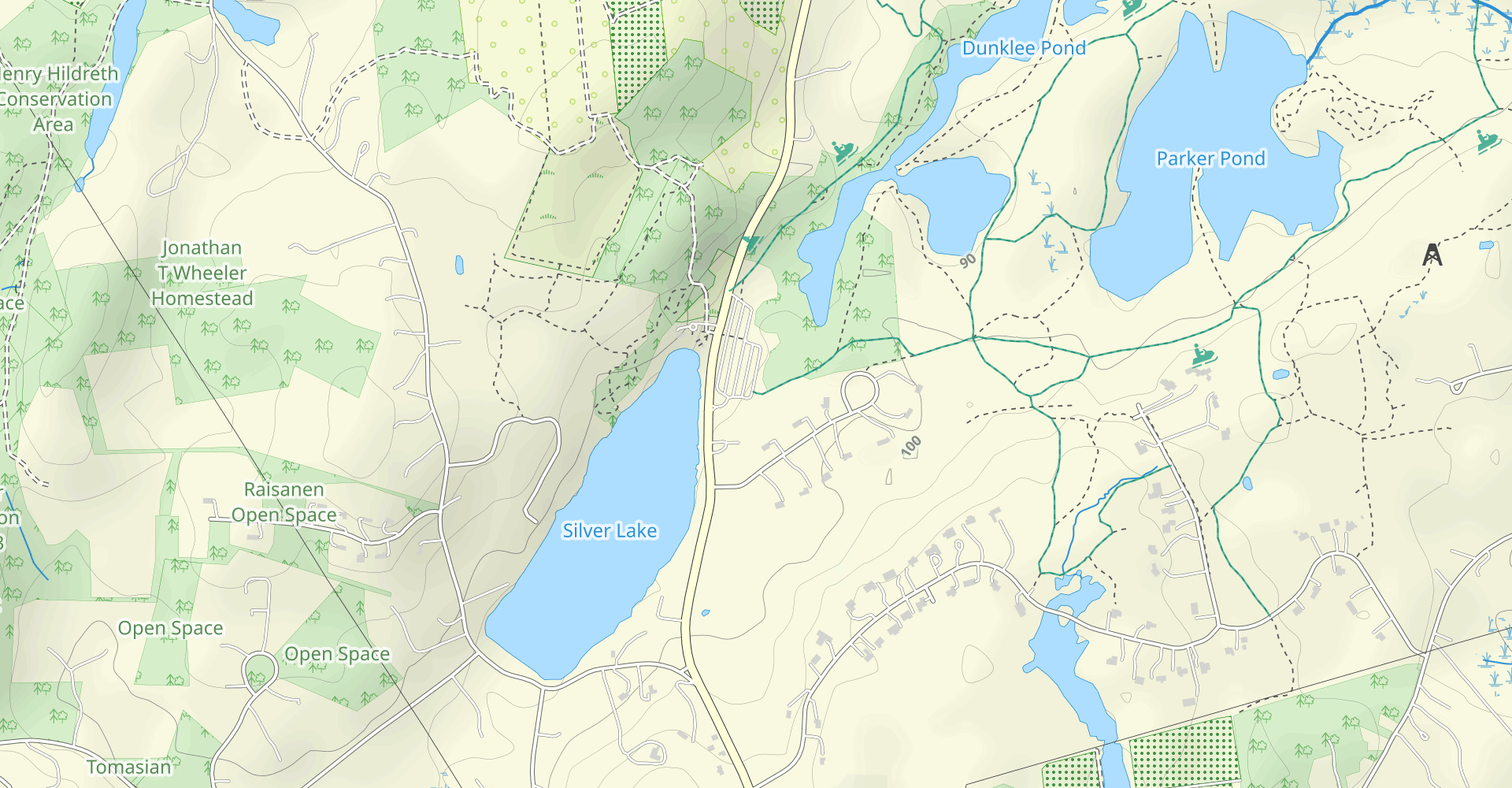 Dunklee Pond and Parker Pond Loop Trail