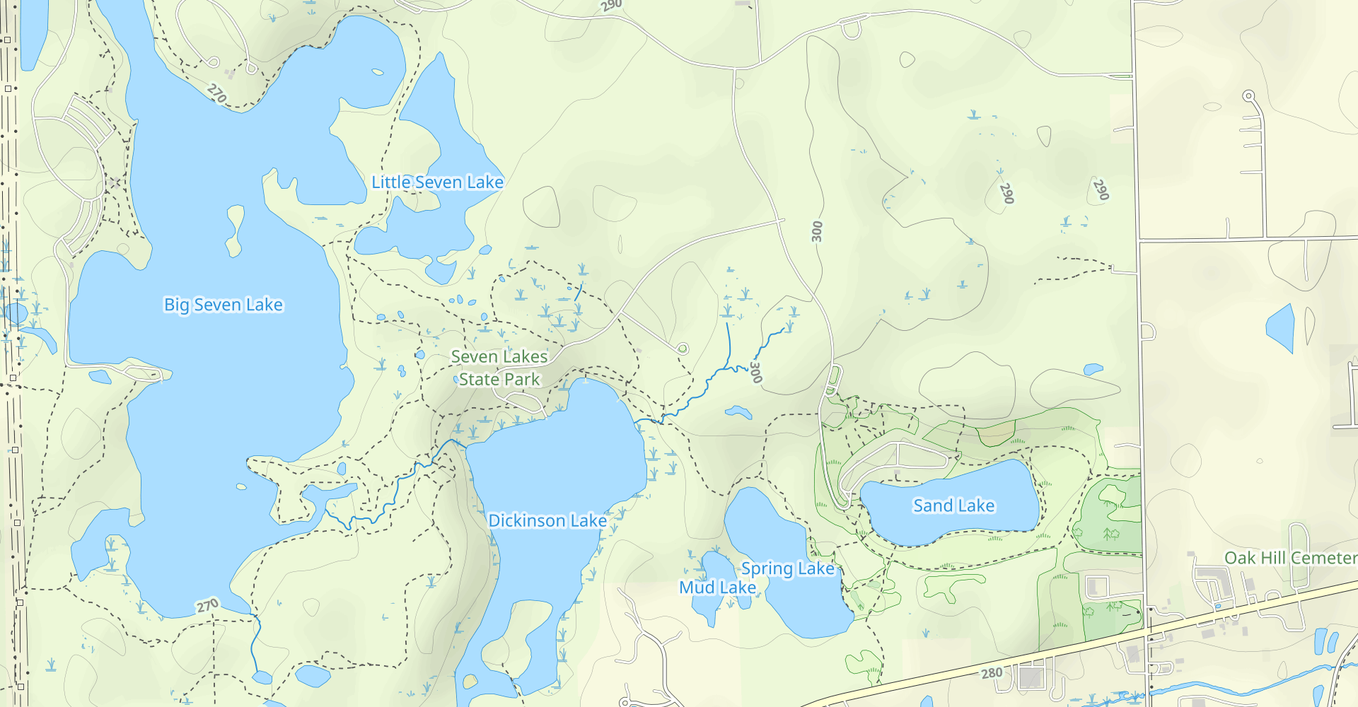 Seven Lakes Green Trail