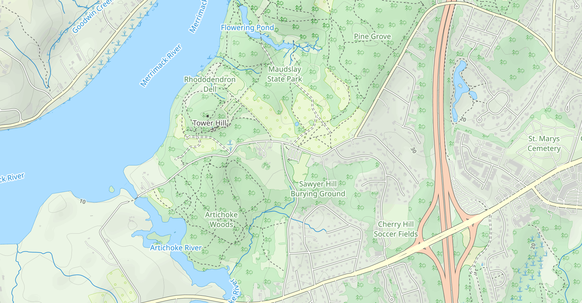 Hedge Drive and Mile Circle Loop