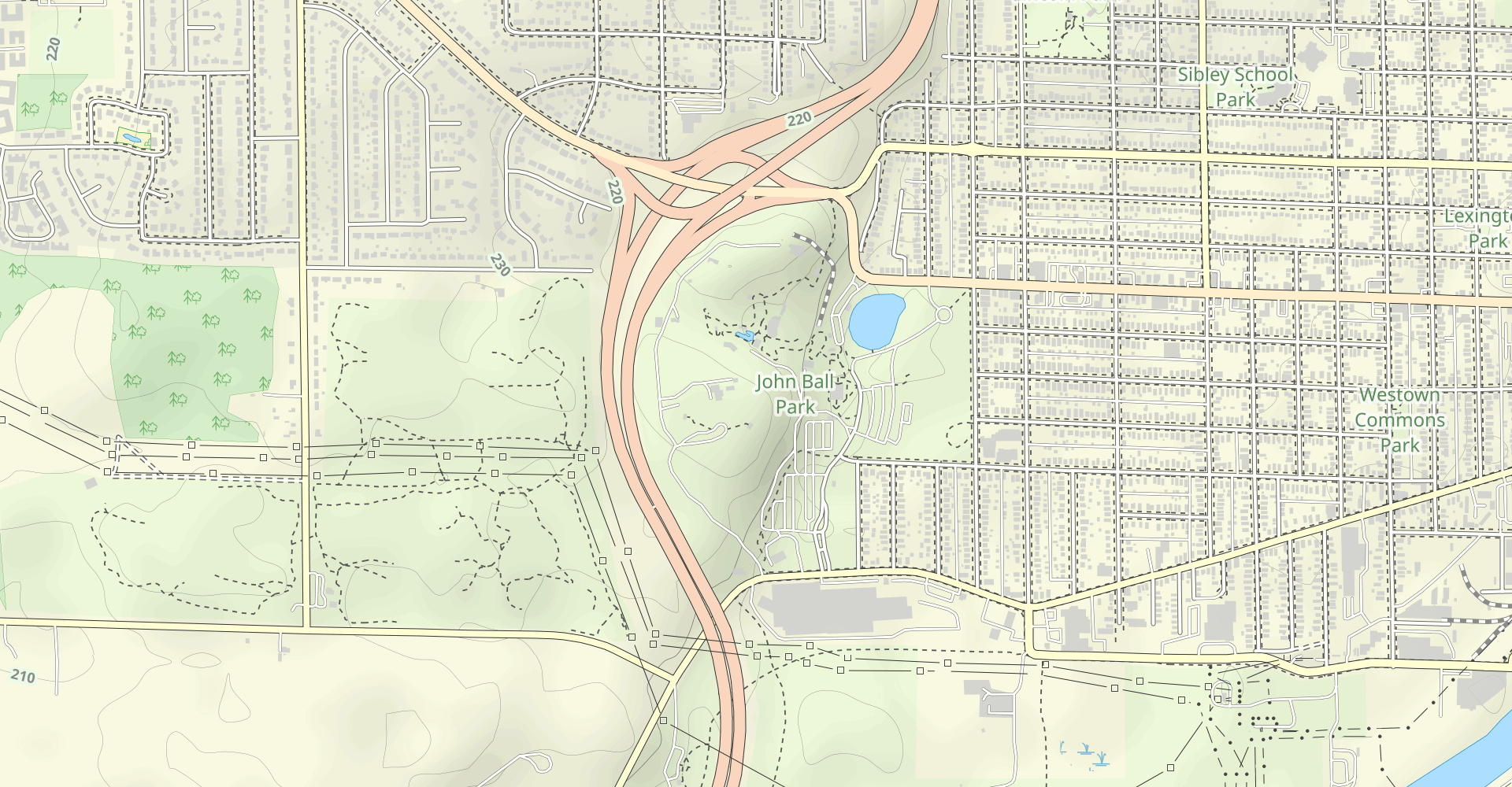John Ball Park Woods Loop
