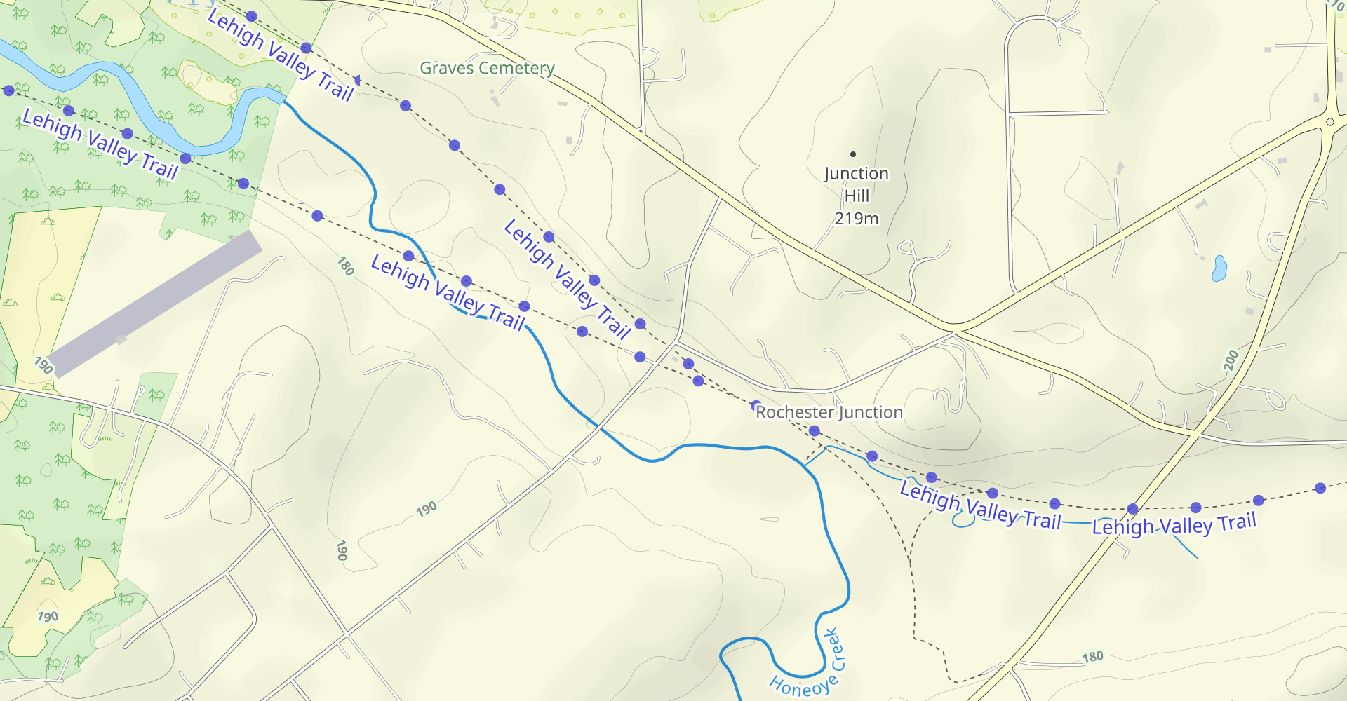 Lehigh Valley Trail: Plains Rd to Erie Station Rd