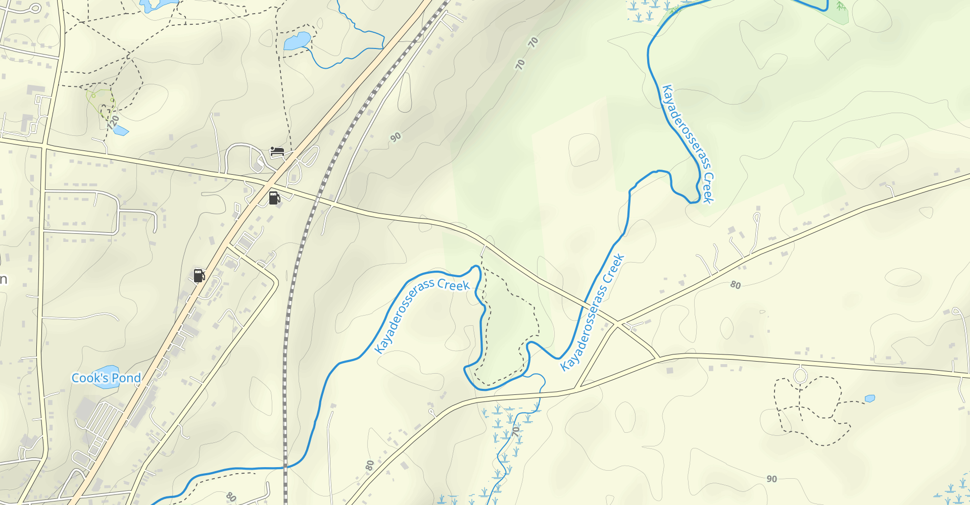 Kayaderosseras Creek: Gray's Crossing (Northline Road) To Lake Saratoga