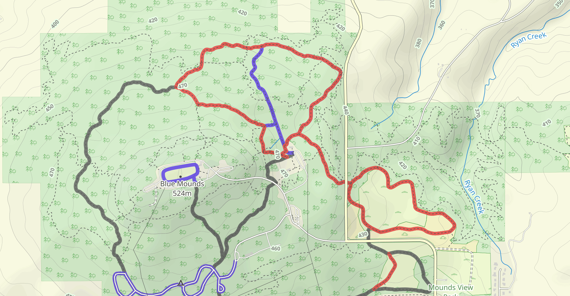 John Minix Trail, Flint Rock Nature Trail, and Ridgeview Trail Loop