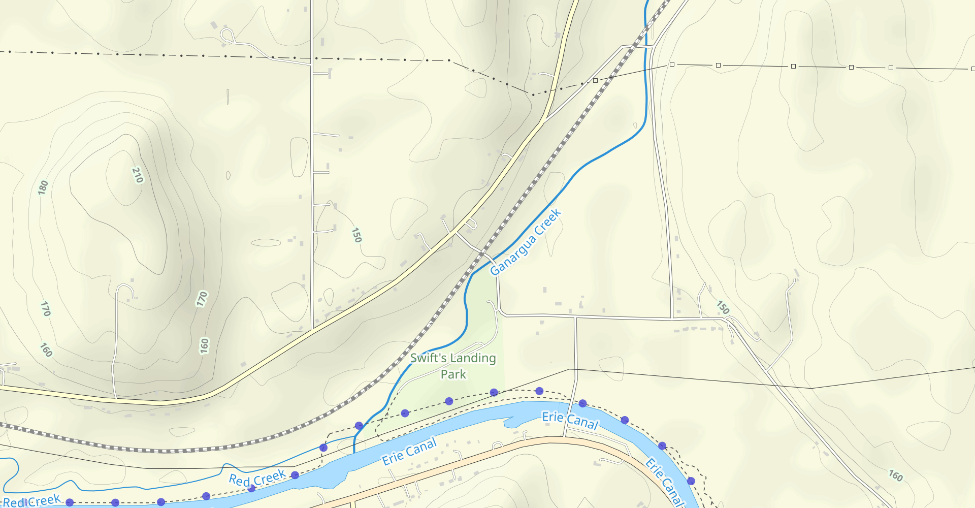 Ganargua Creek Paddle Route: Palmyra to Lyons