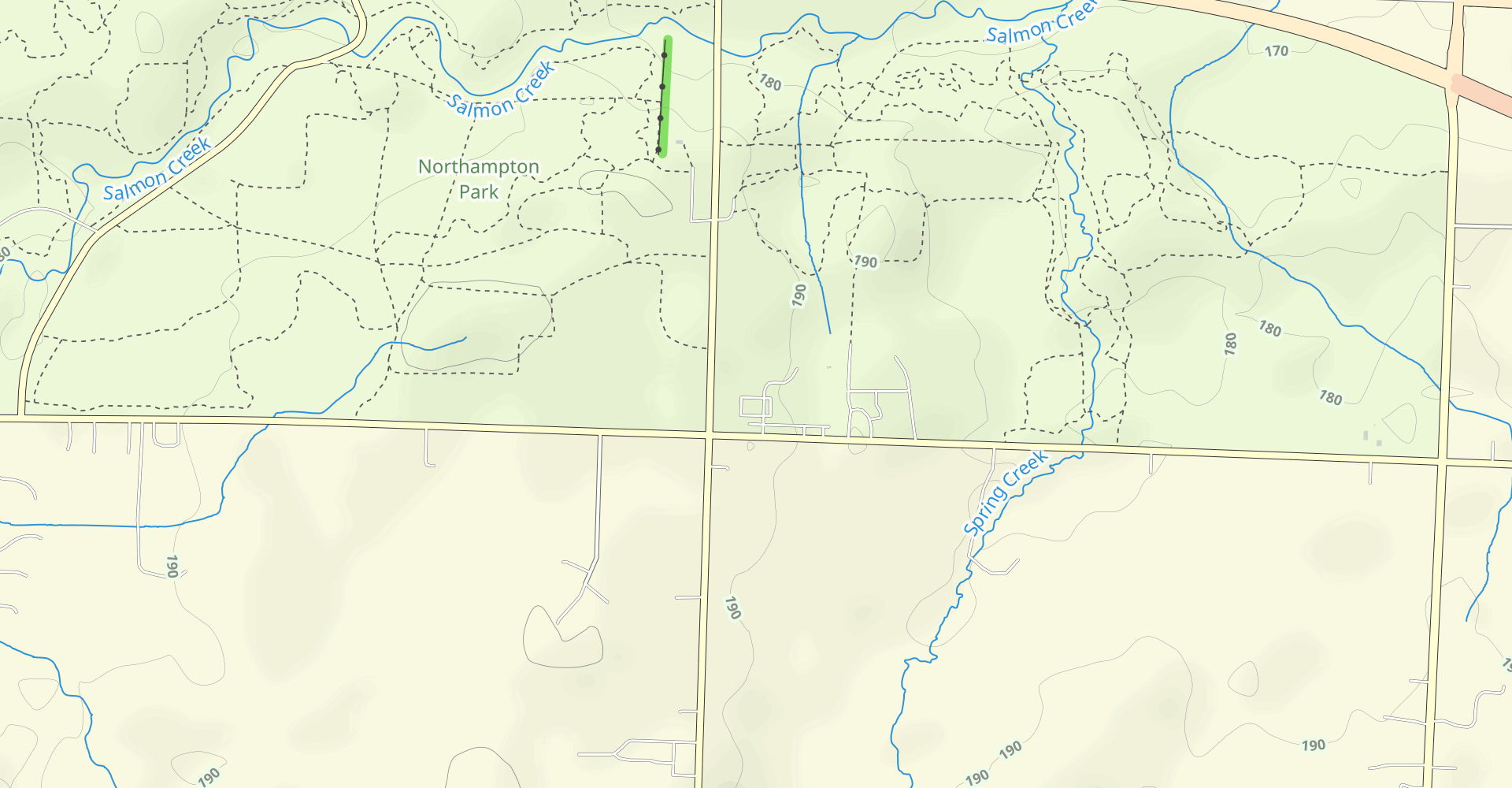 Springdale Farm Trail and Creek Trail Loop